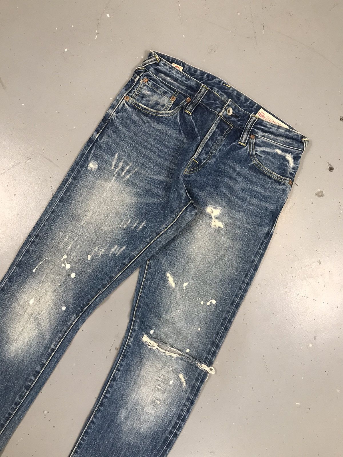 Japanese Brand × Vintage Vintage Evisu 2017 distressed straight denim Size US 30 / EU 46 - 5 Thumbnail