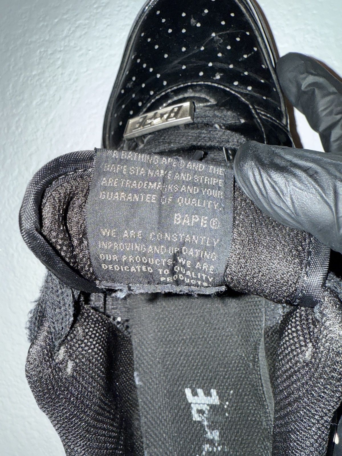 Bape Bapesta low black shark face Size US 10 / EU 43 - 9 Thumbnail