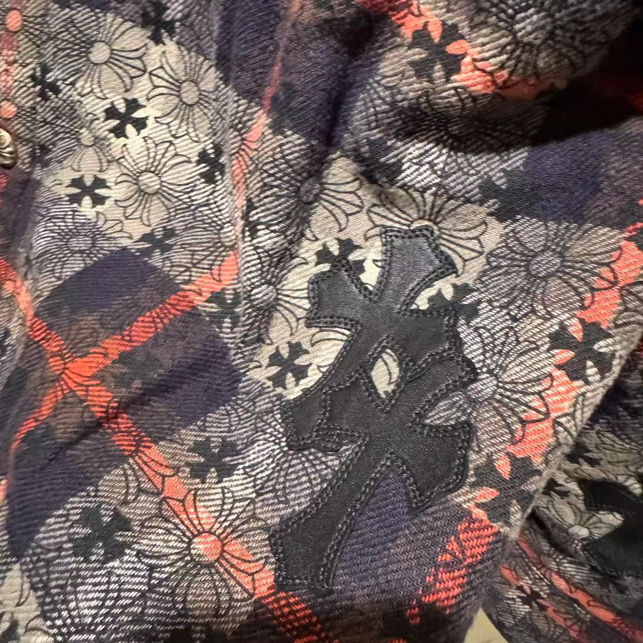 Chrome Hearts Chrome hearts 1 of 1 jacquard cross patches flannel sz xxl Size US XXL / EU 58 / 5 - 6 Thumbnail