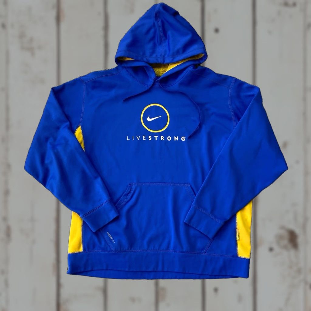 Nike VINTAGE Nike Livestrong Hoodie Size US XXL / EU 58 / 5 - 1 Thumbnail