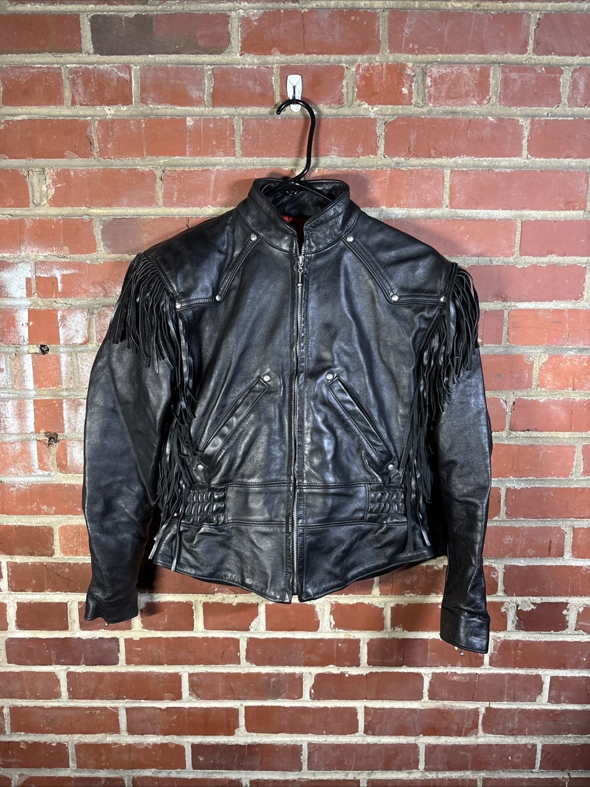 Harley Davidson Vintage Y2k Harley Davidson Leather Jacket Fringe USA XS Size XS / US 0-2 / IT 36-38 - 1 Thumbnail
