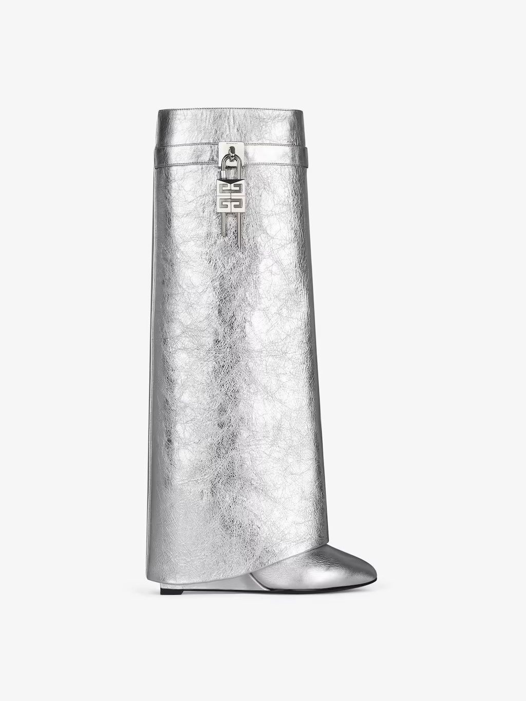 o1srvl11e0125 Shark Lock Boots in Silver