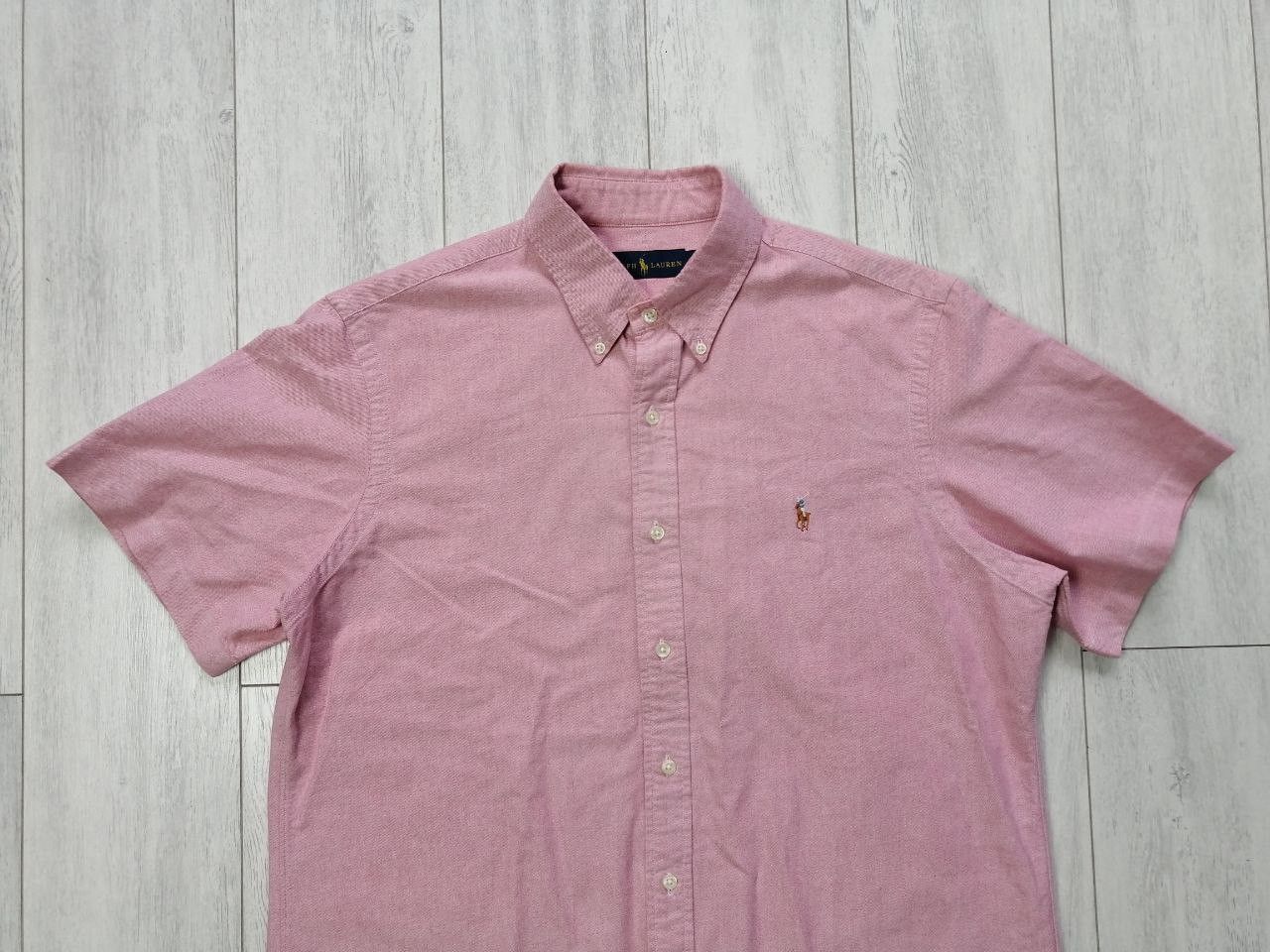 Polo Ralph Lauren × Vintage Polo Ralph Lauren Pink Short Sleeve Shirt Vintage Size US L / EU 52-54 / 3 - 2 Thumbnail