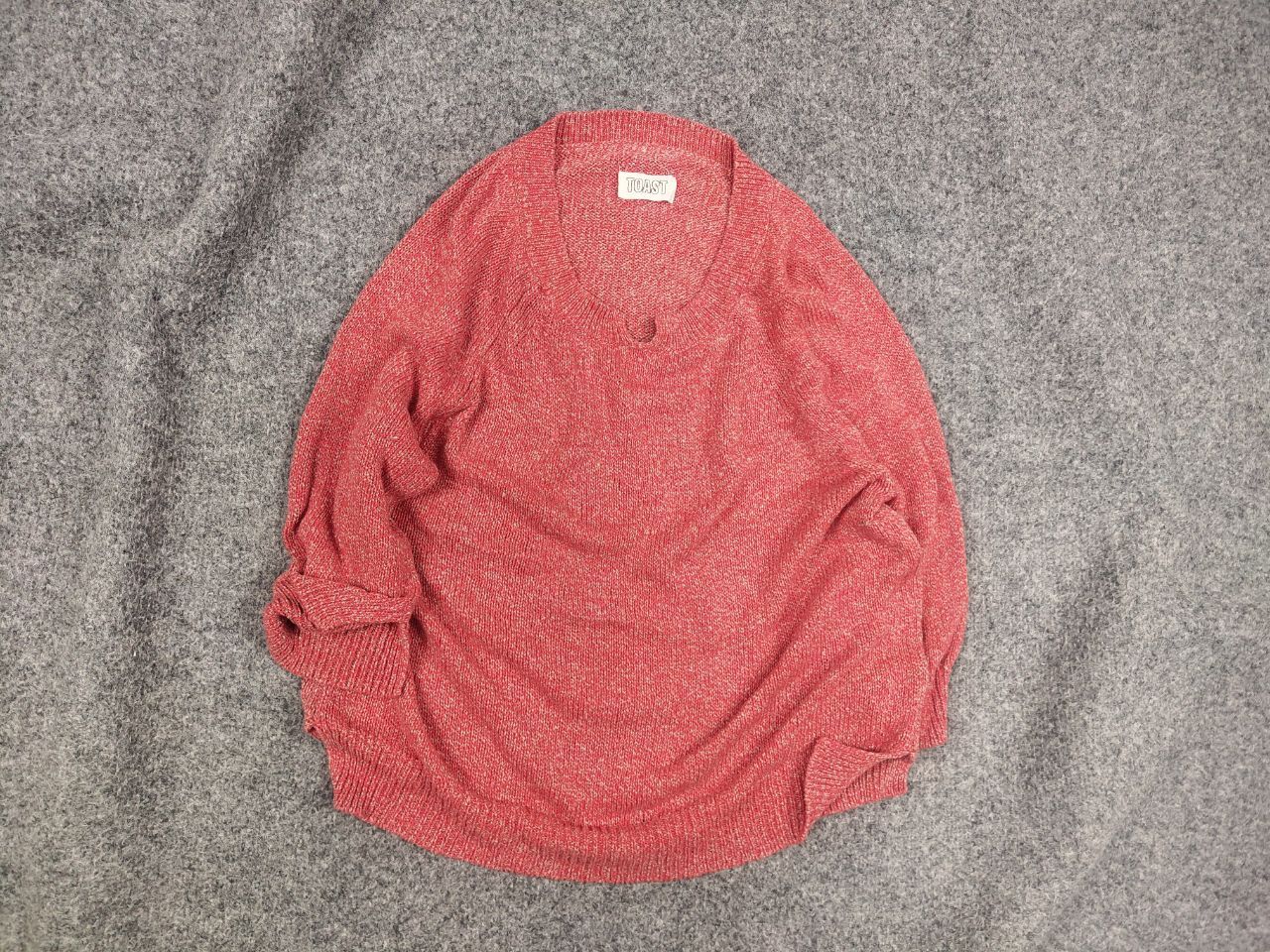 Other Toast Design Light Linen Cotton Blend Cropped Baggy sweater Size XXL / US 16-18 / IT 52-54 - 1 Thumbnail