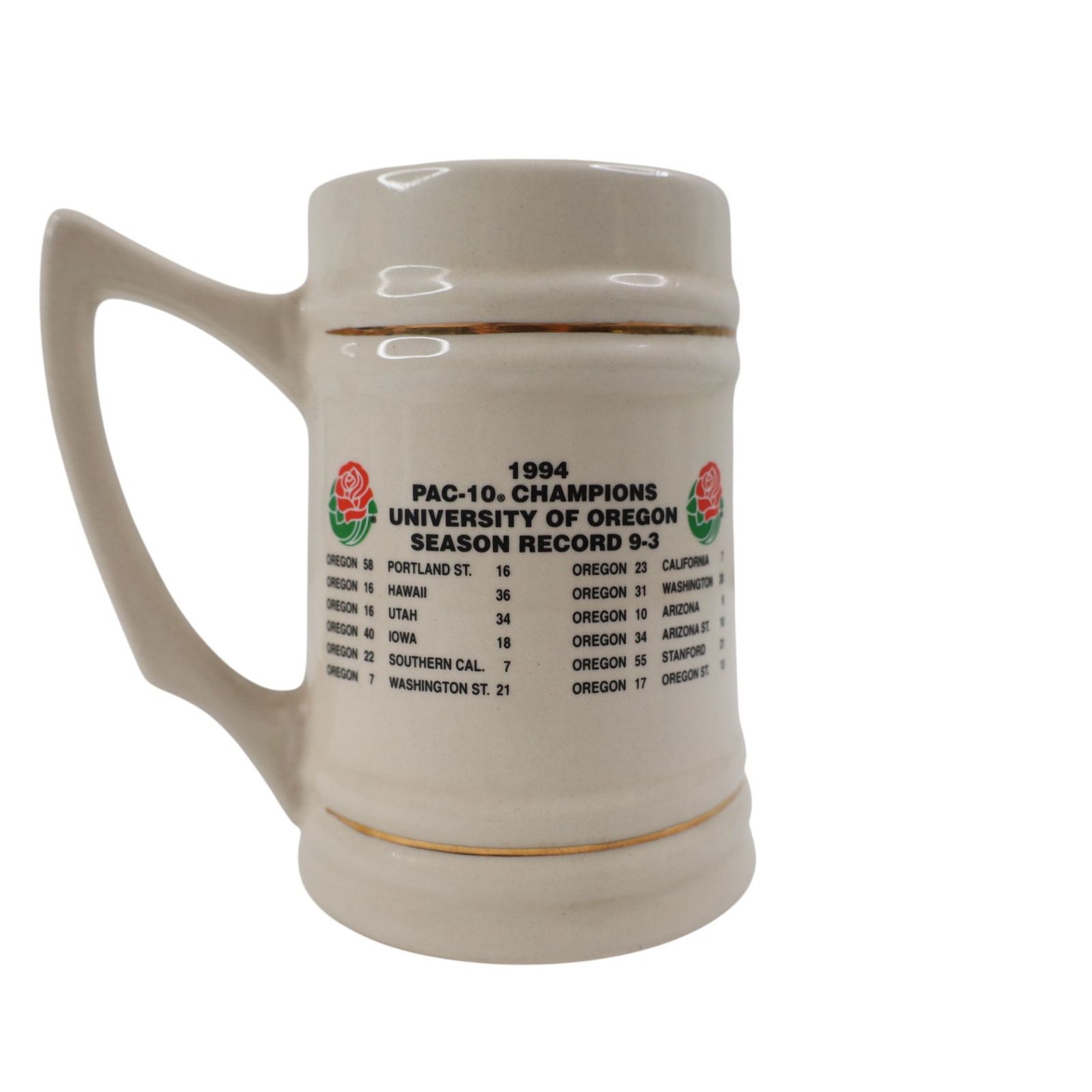 Vintage Vintage University of Oregon Ducks 1995 Rose Bowl Beer Stein Size ONE SIZE - 4 Thumbnail