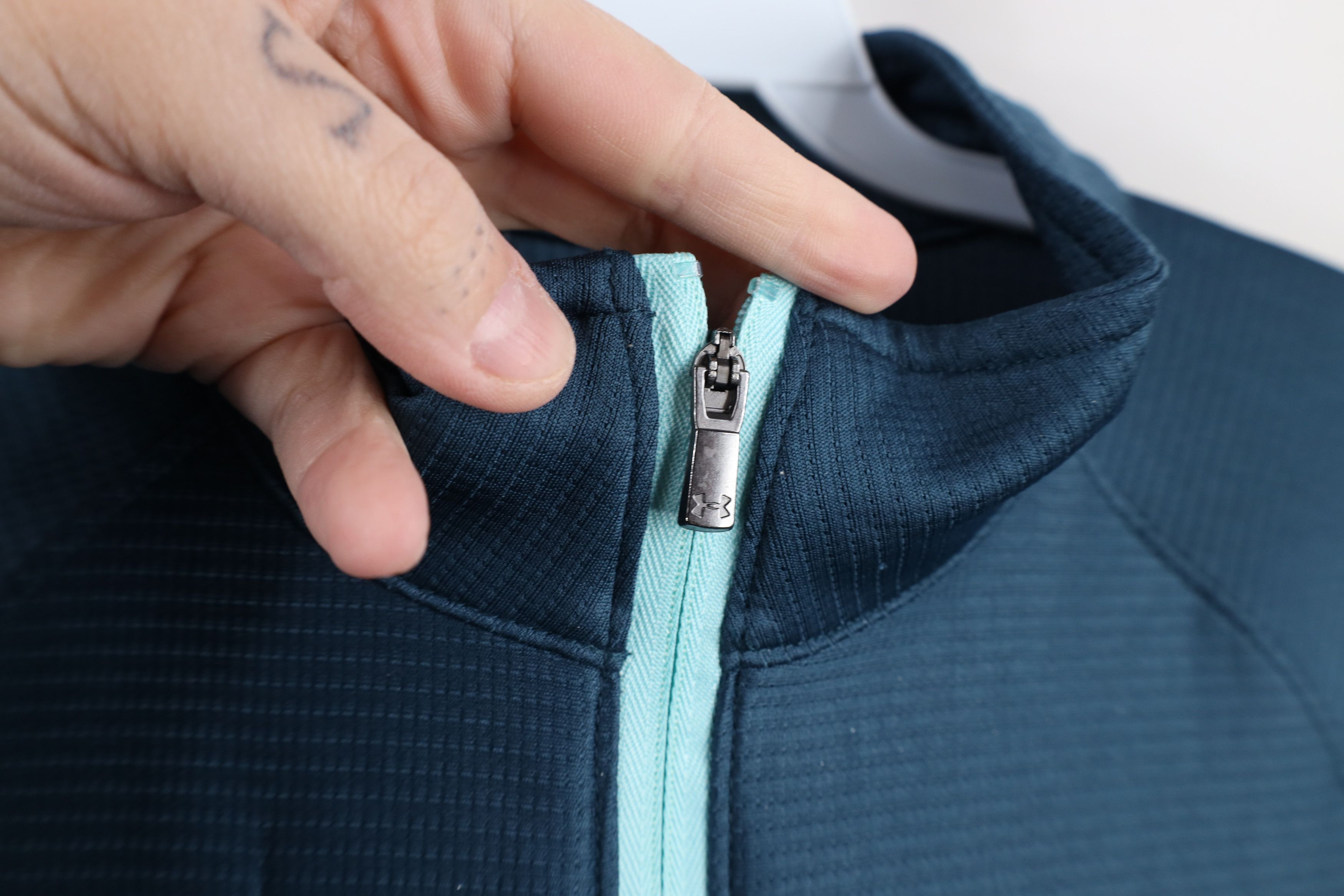 Under Armour × Vintage Under Armour AllSeasonGear Half Zip Golf Pullover Top Blue Size US M / EU 48-50 / 2 - 7 Thumbnail