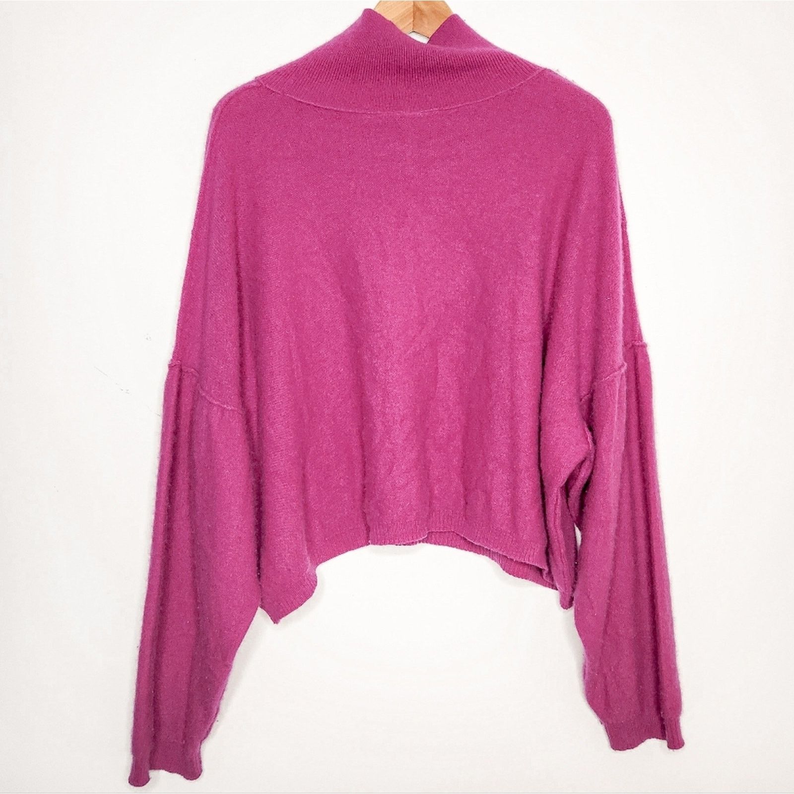 Free People Free People Pink So Low So High 100% Cashmere Sweater Size M Size M / US 6-8 / IT 42-44 - 4 Thumbnail