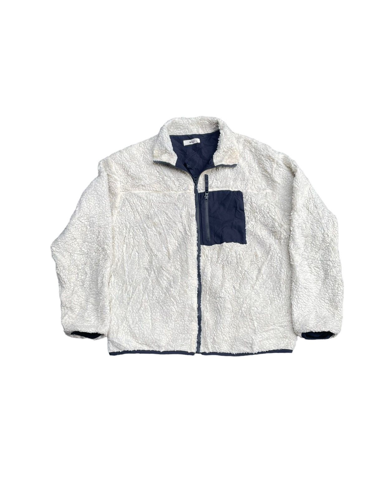 Japanese Brand Wego Fleece Jacket Size US L / EU 52-54 / 3 - 1 Thumbnail
