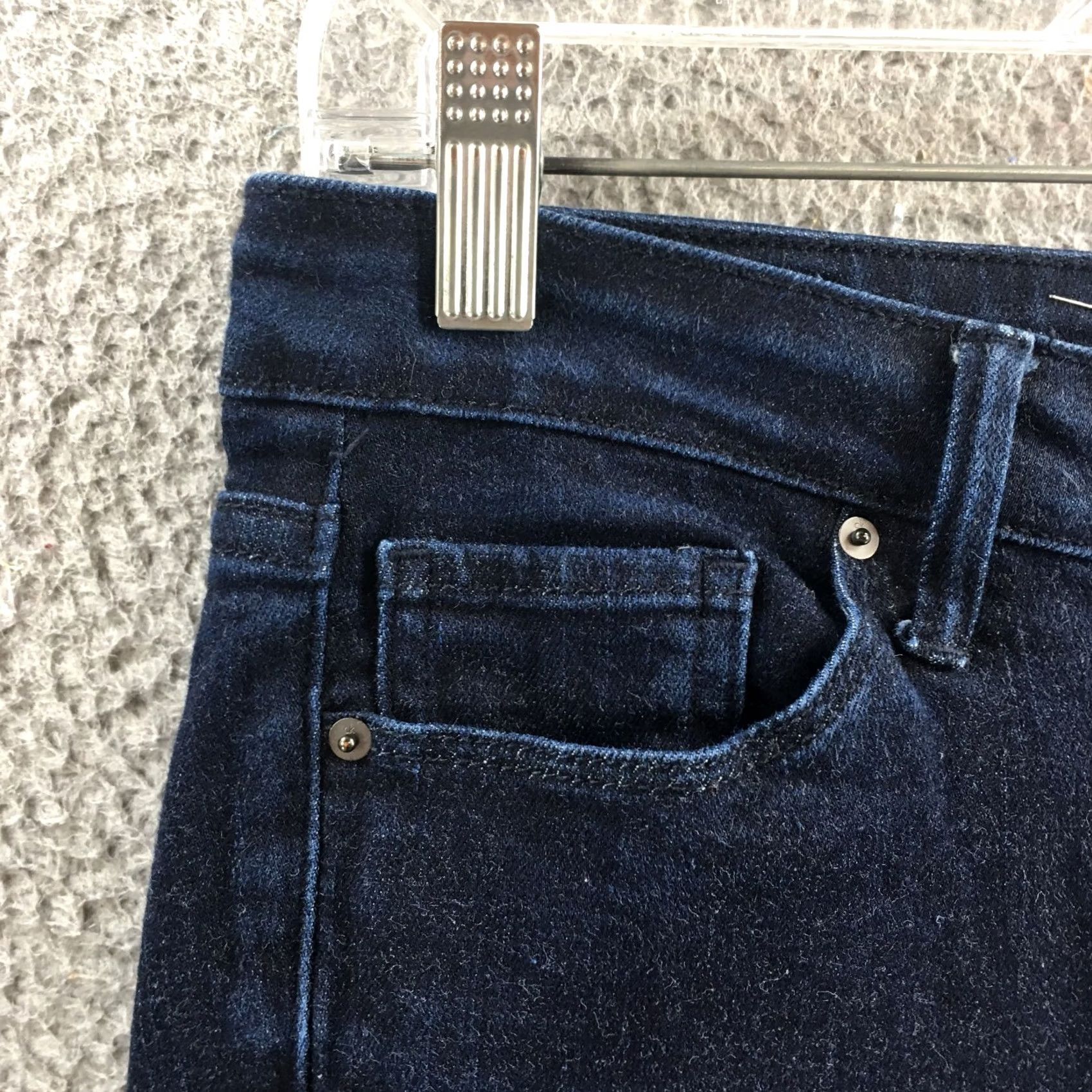 Calvin Klein Calvin Klein Skinny Jeans Womens 8X30 Blue Denim Mid Rise Zip Fly Button Front Jeans Size 30" / US 8 / IT 44 - 3 Thumbnail