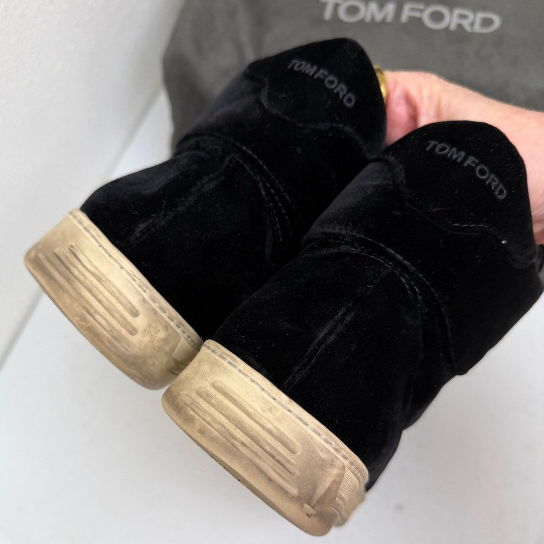 Tom Ford Tom Ford Black Suede High Top Sneakers Size EU 44 Size US 10.5 / EU 43-44 - 12 Thumbnail