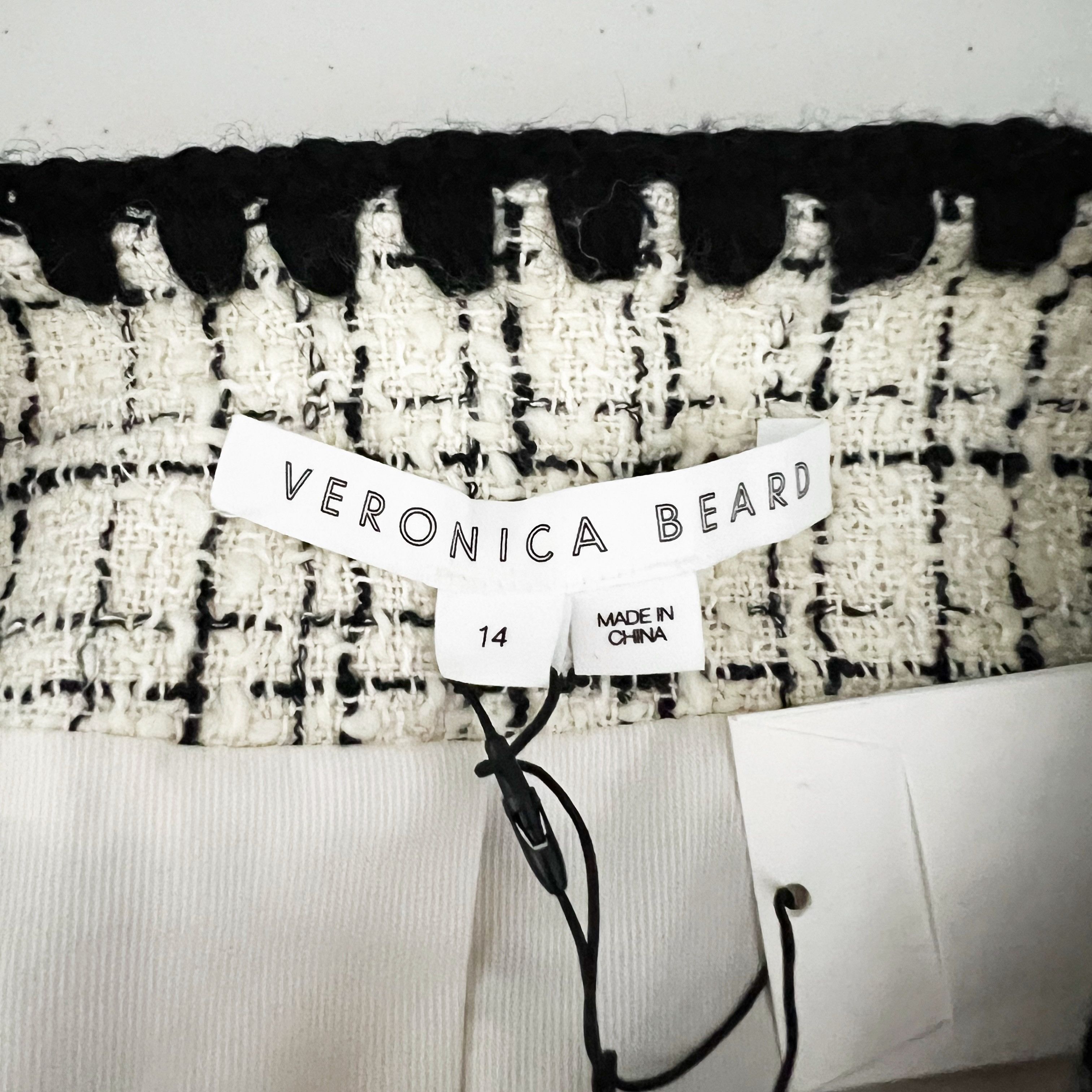 Veronica Beard NEW Veronica Beard Albia Wool Cotton Tweed Size XL / US 12-14 / IT 48-50 - 2 Thumbnail