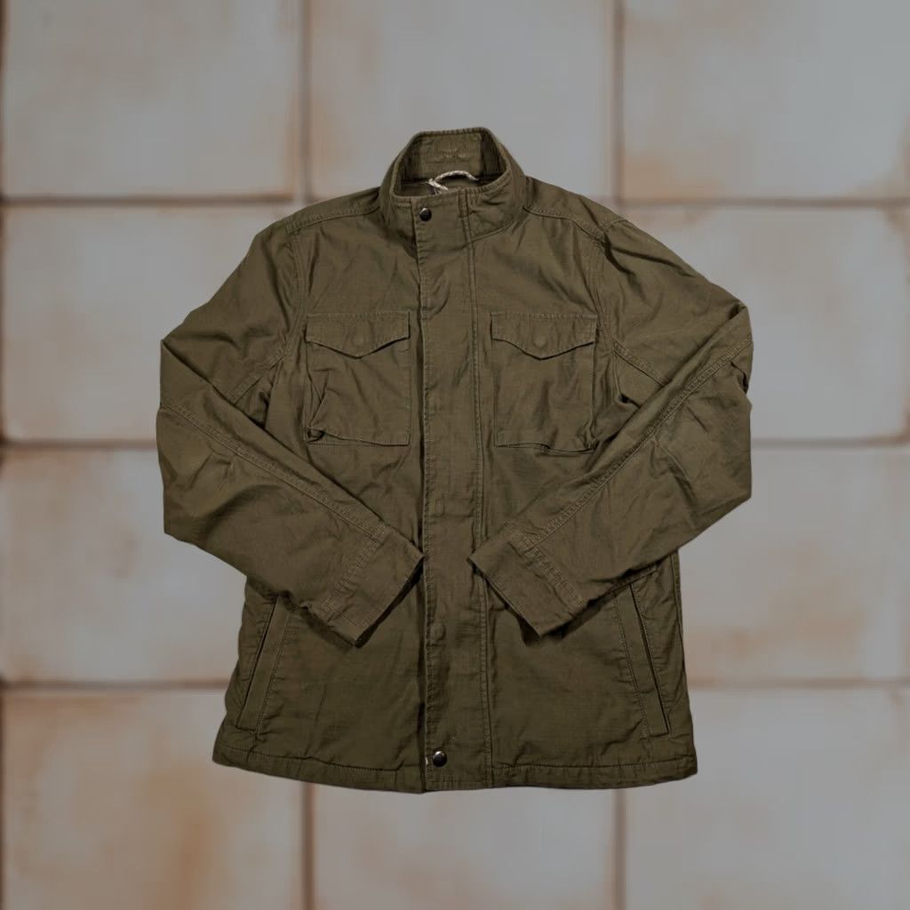 Lucky Brand Lucky Brand Jacket Mens Small Green Cotton Military Coat Field Chore Barn Shirt? Size US S / EU 44-46 / 1 - 1 Thumbnail