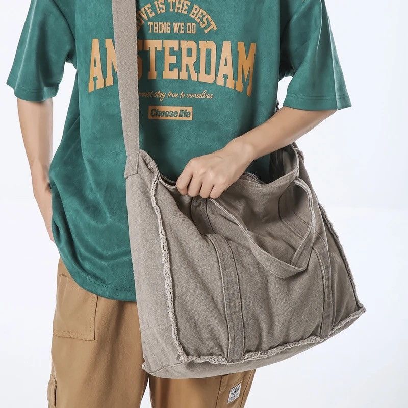 Japanese Brand Canvas Shoulder Bag Size ONE SIZE - 2 Thumbnail