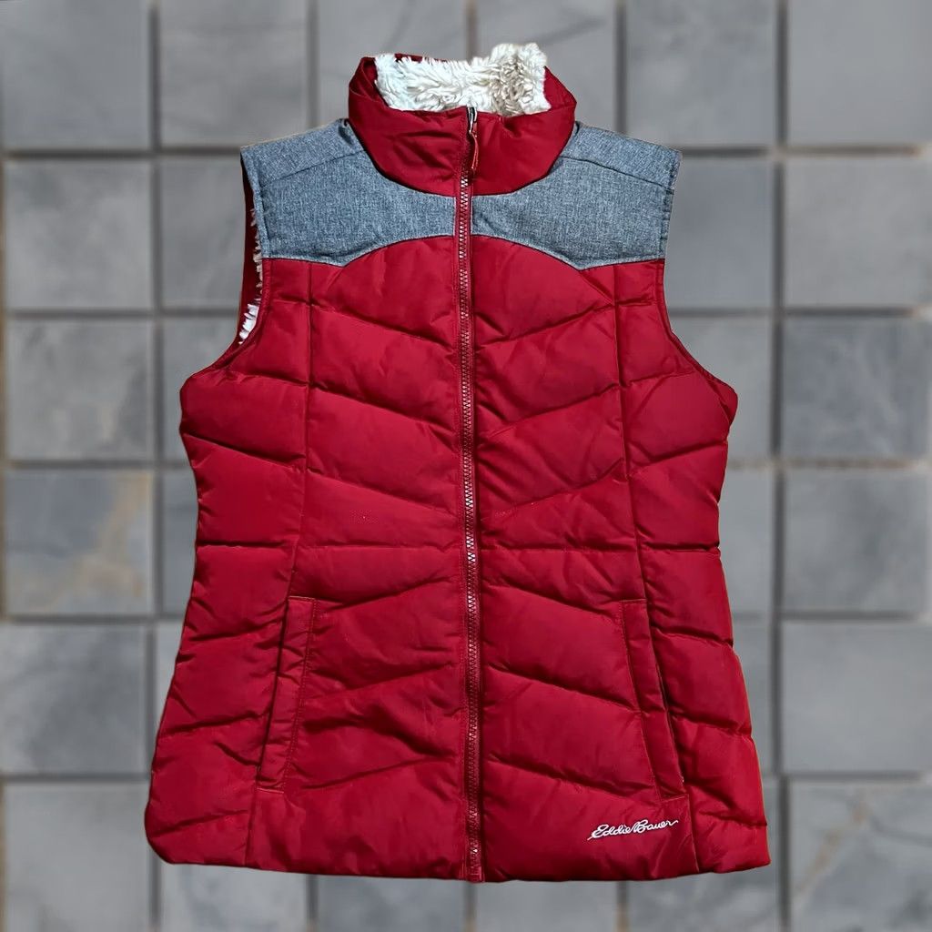 Eddie Bauer Eddie Bauer Vest Womens XS Fur Lined Down Puffer EB 650 Red Outdoor Vest Womens XS Fur Lined Down Puffer EB 650 Red Outdoor Size XS / US 0-2 / IT 36-38 - 1 Thumbnail