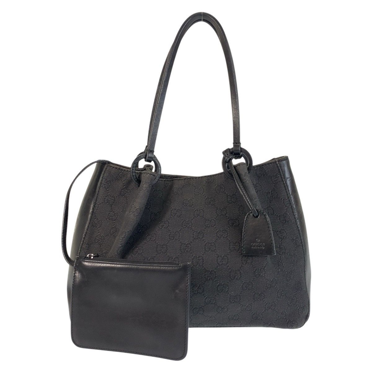 Gucci Gucci GG Canvas/leather 101919 2Way Tote Bag Canvas Shoulder Bag 101919 in Black, Women's