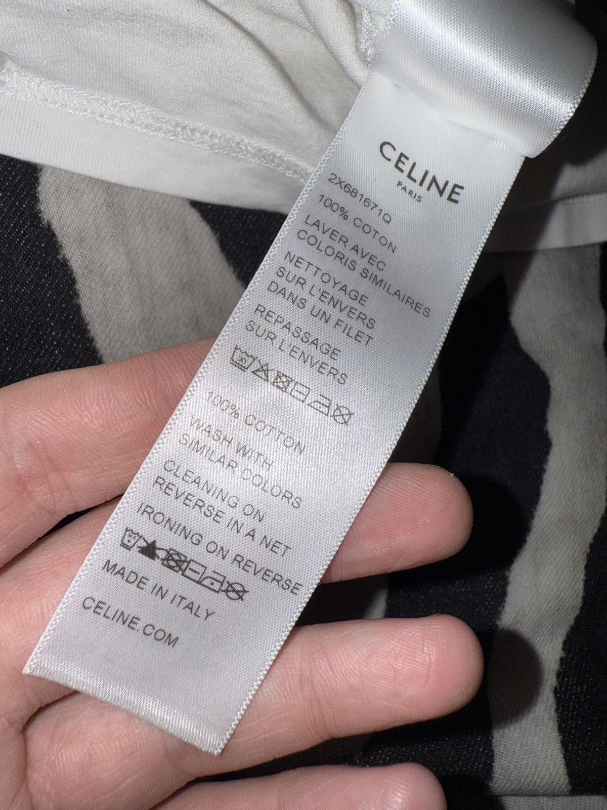 Celine Celine Classic Logo Tee Size US L / EU 52-54 / 3 - 5 Thumbnail