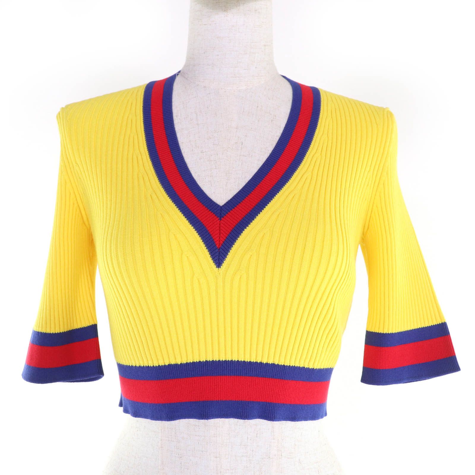 Gucci Gucci Gucci Knit Short Sleeve Top Others Tops 756271 DUTY FREE for USA Size ONE SIZE - 1 Thumbnail
