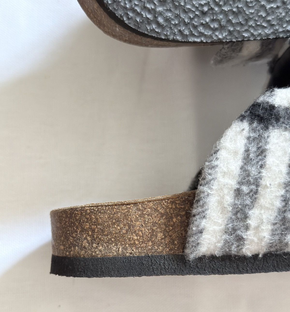 JW Anderson check leather mules in black & white Size 41 UK8
