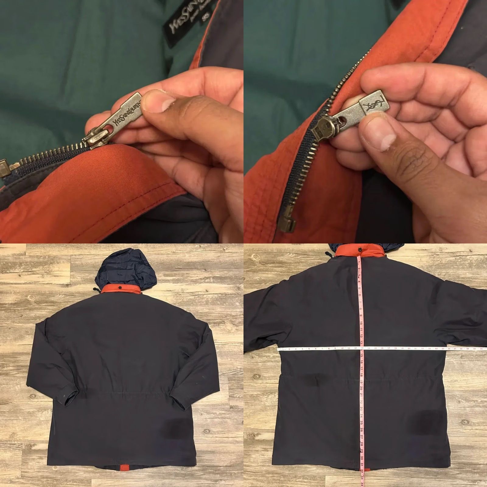 Yves Saint Laurent VINTAGE Yves Saint Laurent Down Hooded Puffer Jacket XL Men Blue Size XL Jacket Size US XL / EU 56 / 4 - 8 Thumbnail