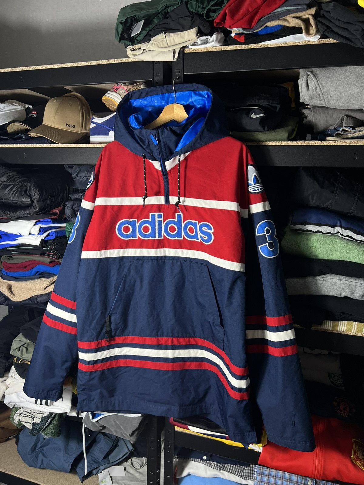 Adidas 🔹 Adidas Retro Anorak Windbreaker – Snowboarding Jacket Rare Size US L / EU 52-54 / 3 - 1 Thumbnail