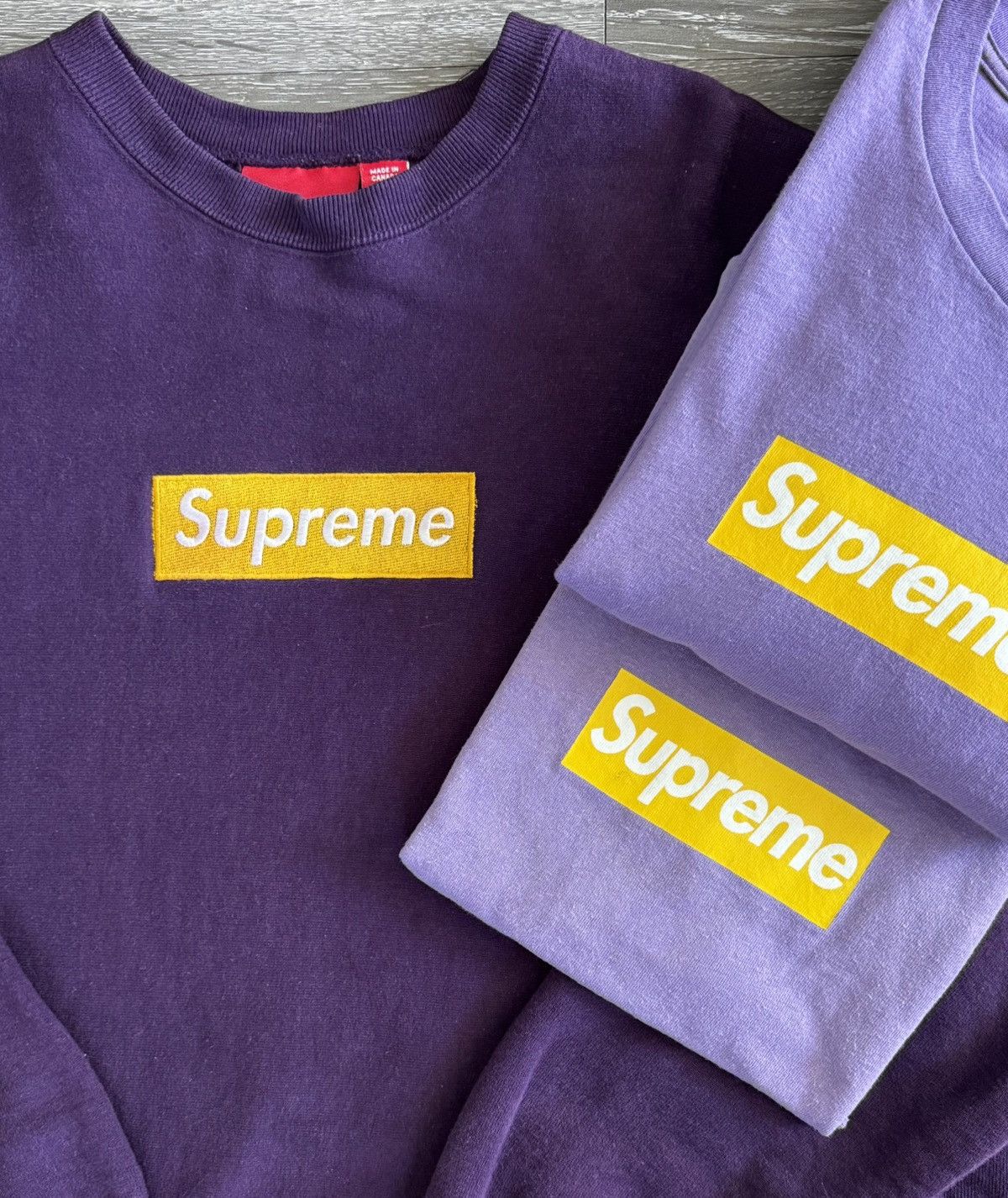 Supreme Supreme Lakers Box Logo Crewneck 1999 Size US XL / EU 56 / 4 - 9 Thumbnail