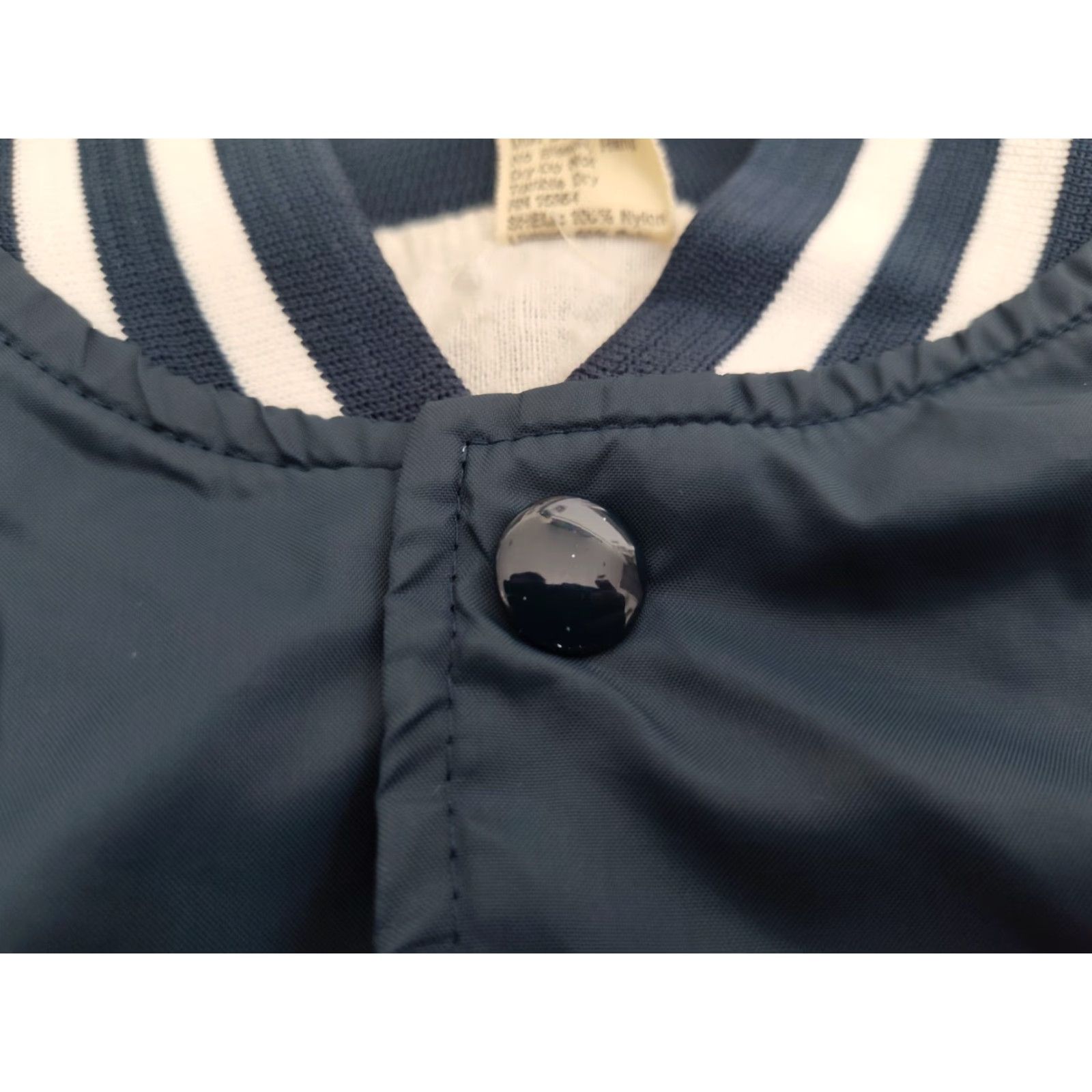 Vintage Vintage 80's Varsity Ringer Jacket Blue Cross Blue Shield Michigan USA Made M Size US M / EU 48-50 / 2 - 7 Thumbnail