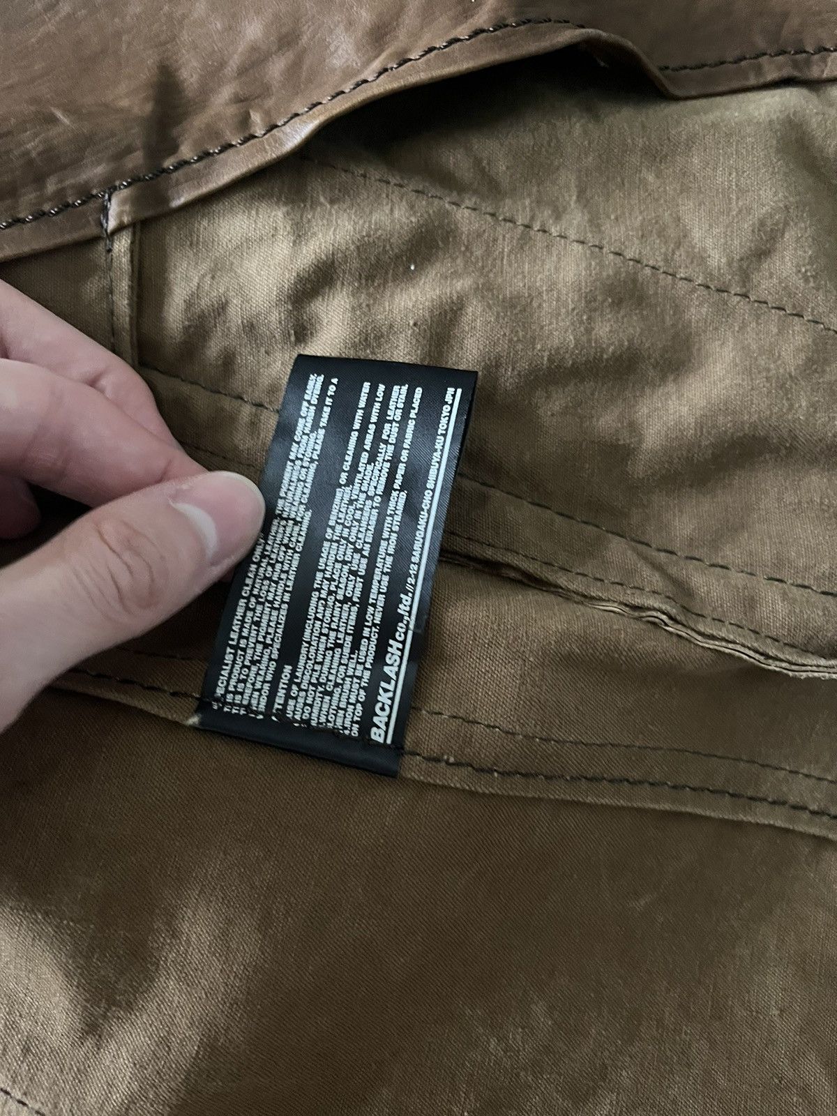 Isamu Katayama Backlash Isamu Katayama Backlash AW09 Cotton Leather Moto Jacket Size US S / EU 44-46 / 1 - 11 Thumbnail