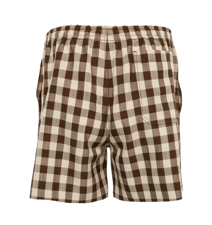 Bode o1h1sh11224 Gilbert Check Shorts in Brown/White Size US 34 / EU 50 - 2 Thumbnail