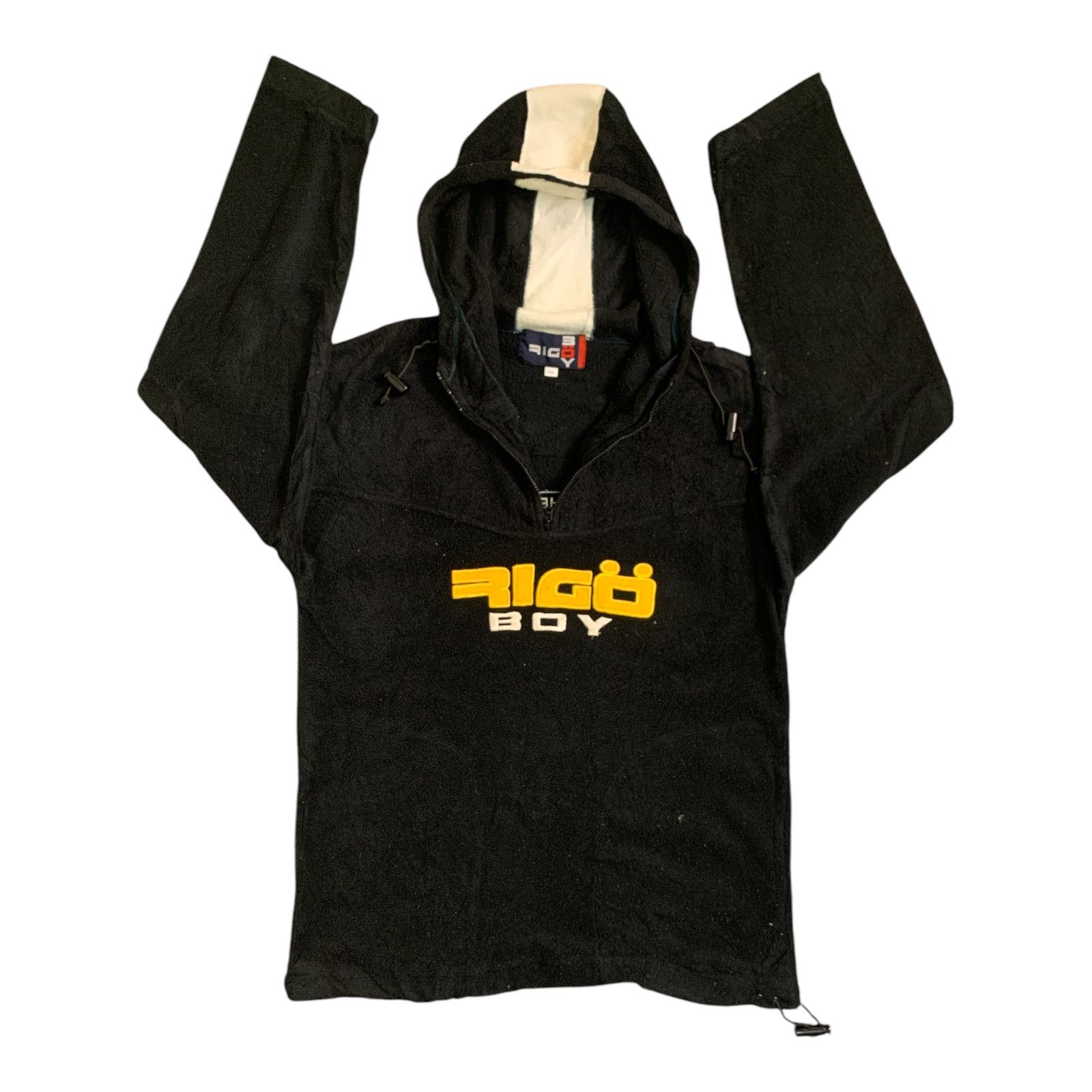 Japanese Brand Rare Design Rigo Boy Half Zipper Hoodie Fleece Jackets Size US M / EU 48-50 / 2 - 3 Thumbnail