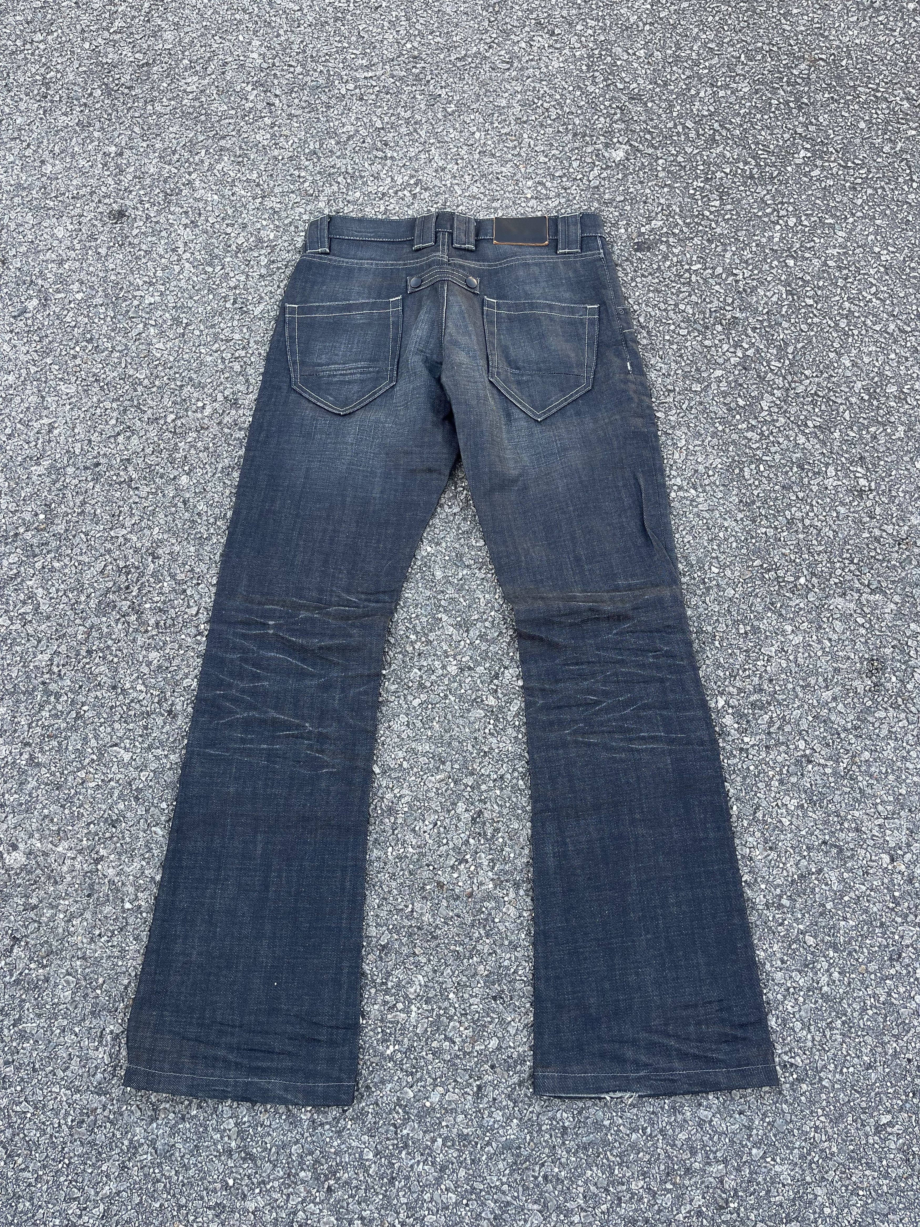 Issey Miyake × Tete Homme Tete Homme Flare Waxed Denim Kendrick Lamar Size US 29 - 13 Thumbnail