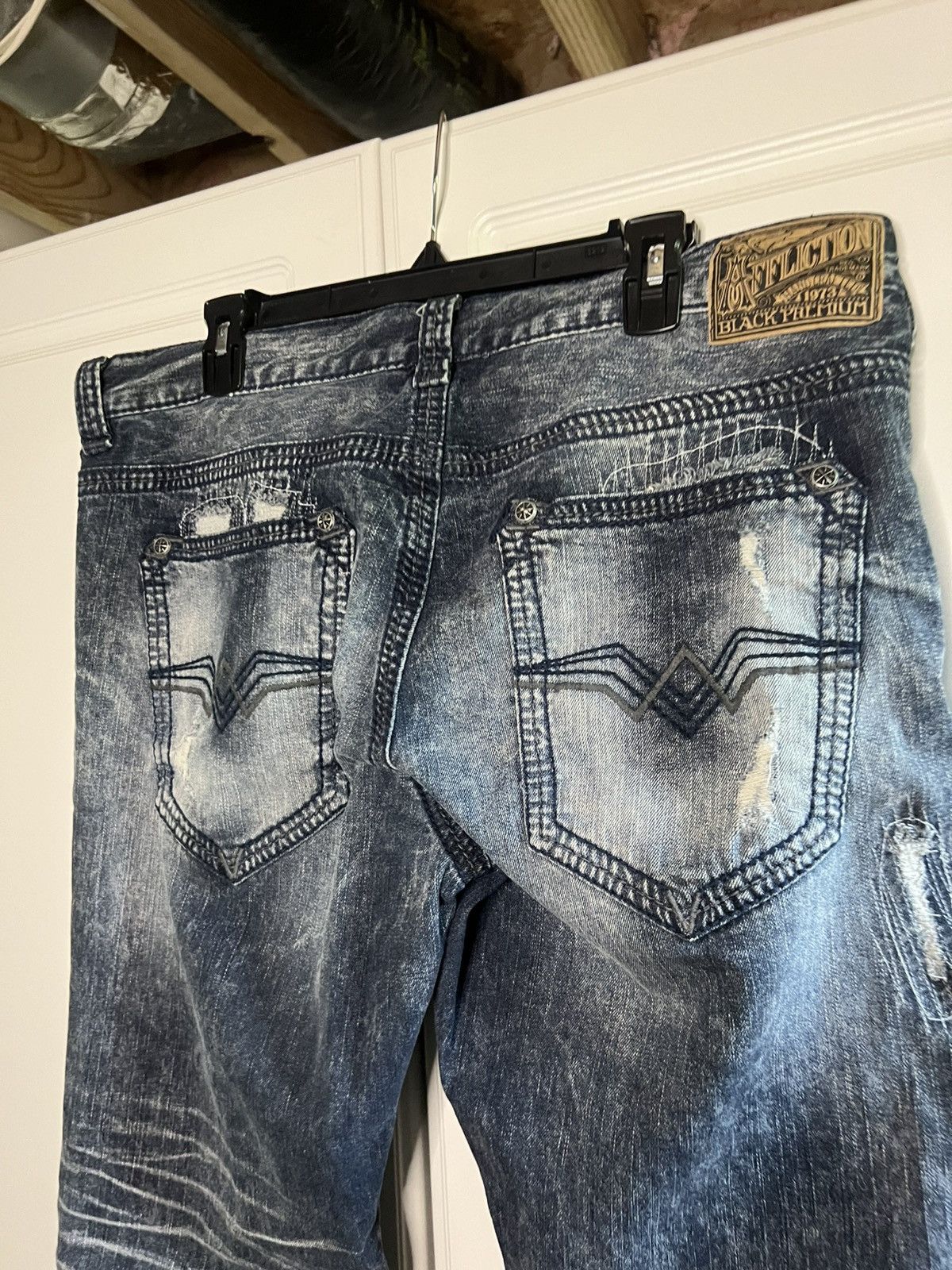 Affliction Y2K Affliction Distressed Cooper Straight Leg Jeans Size US 36 / EU 52 - 8 Thumbnail