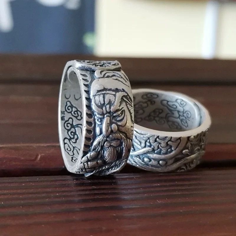 Jewelry × Vintage new fashion Guan Gong ring Size ONE SIZE - 6 Thumbnail