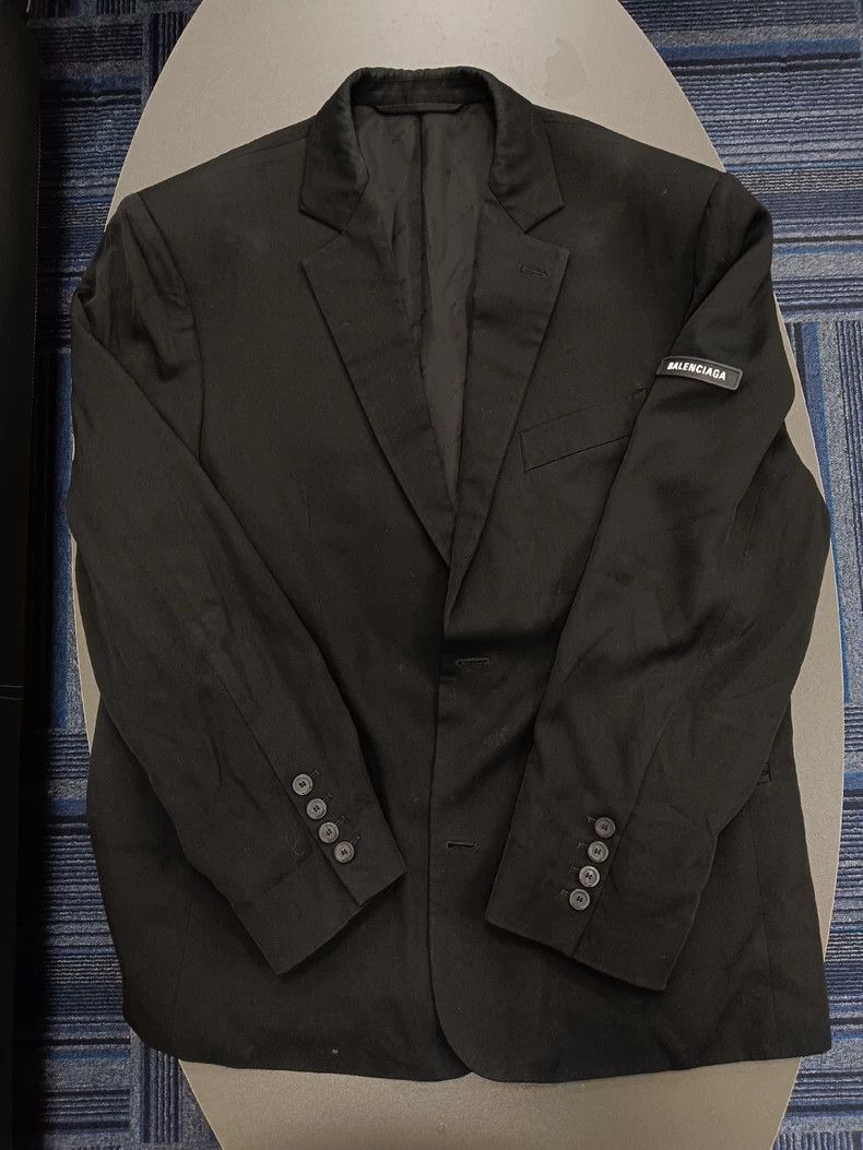 Balenciaga Classic Logo Windbreaker Coat - dmc