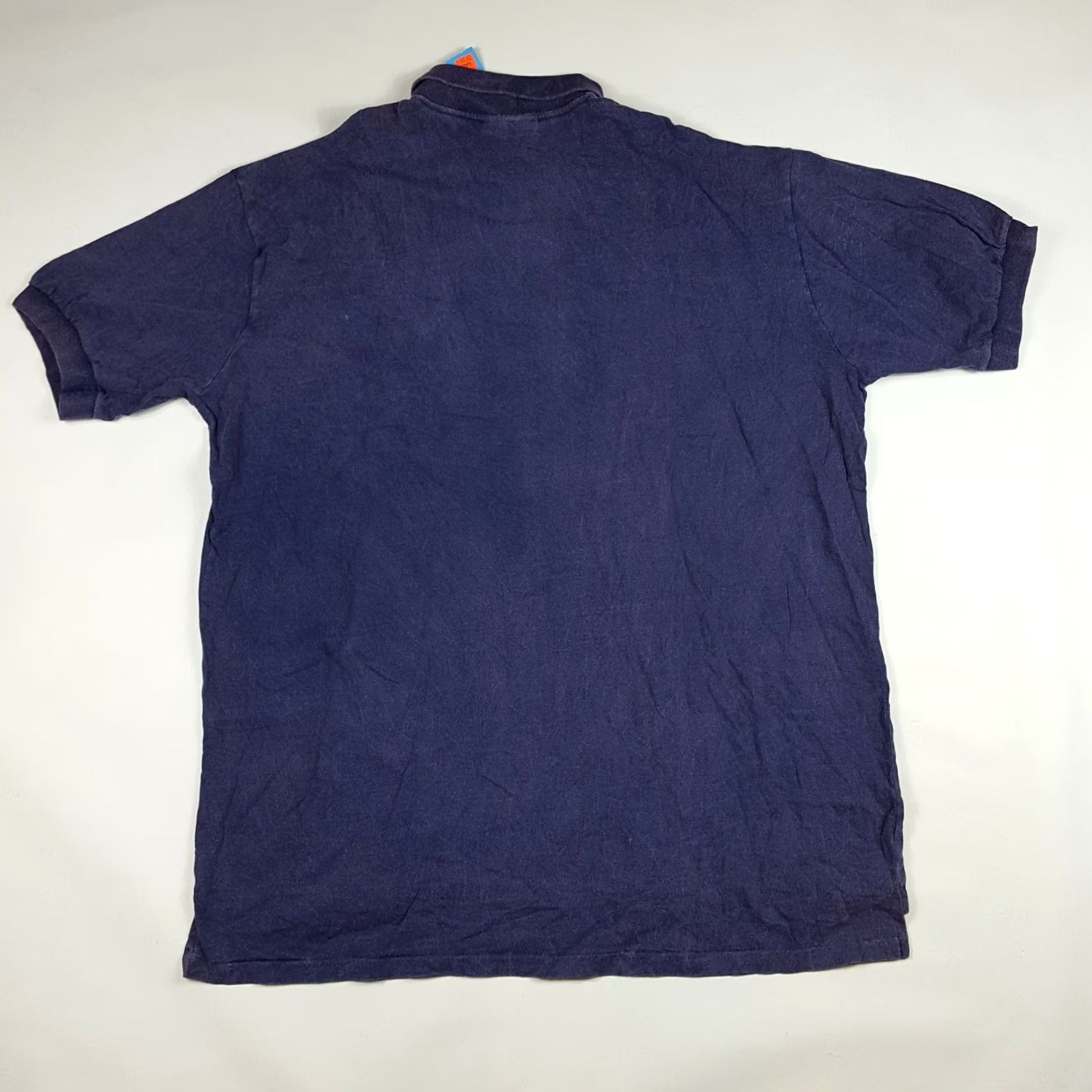 Vintage VINTAGE Whang Polo Shirt Mens 3XL Navy Blue Collared Short Sleeve Knit Cotton 90s Grunge Surf Sports (New) Size US XXL / EU 58 / 5 - 4 Thumbnail