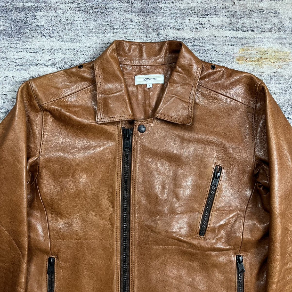 Nonnative Nonnative rider kip cafecto leather jacket Size US M / EU 48-50 / 2 - 3 Thumbnail