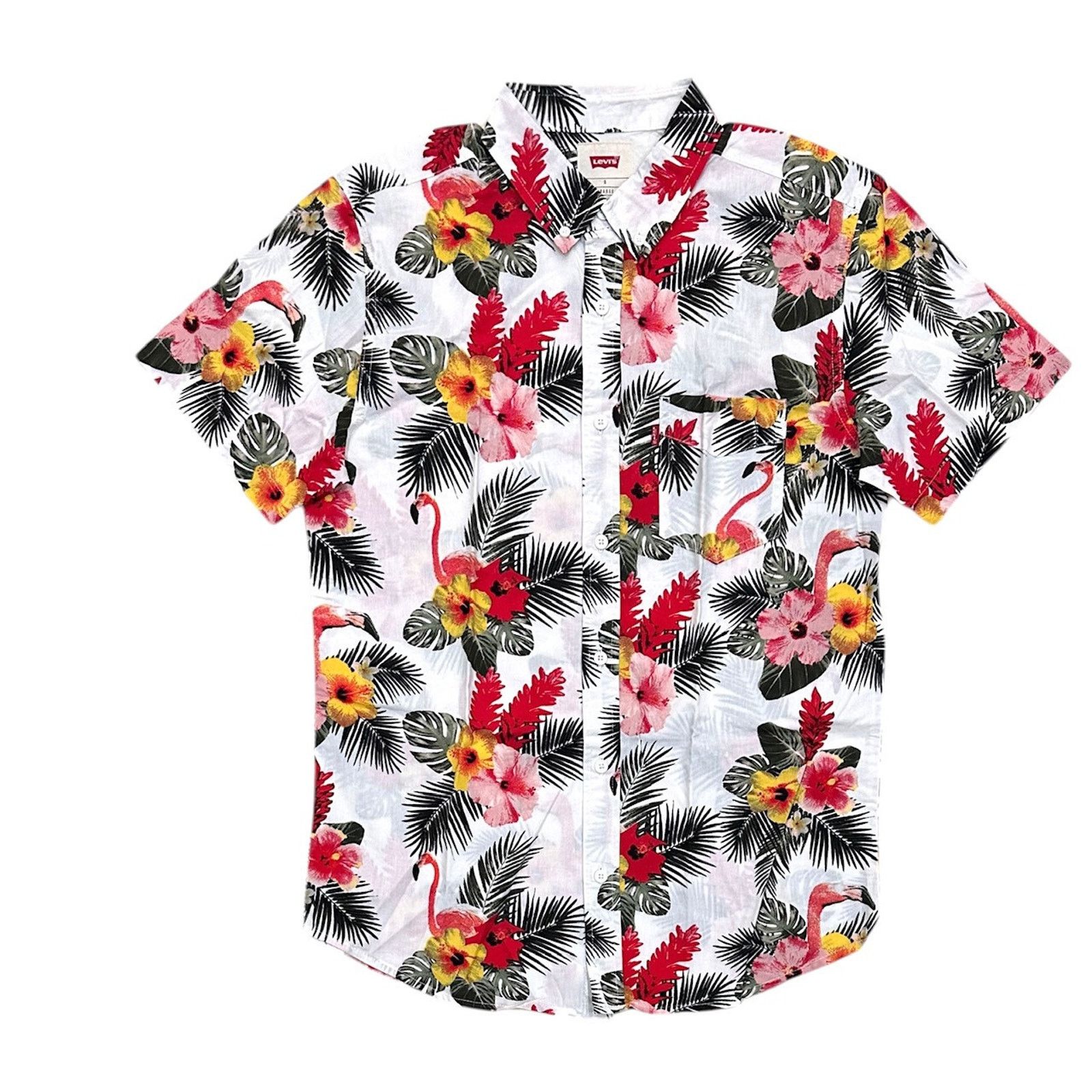 Levi's Levi's Men's Kharl Tropical Floral Hawaiian Button Up Shirt Size US S / EU 44-46 / 1 - 1 Thumbnail
