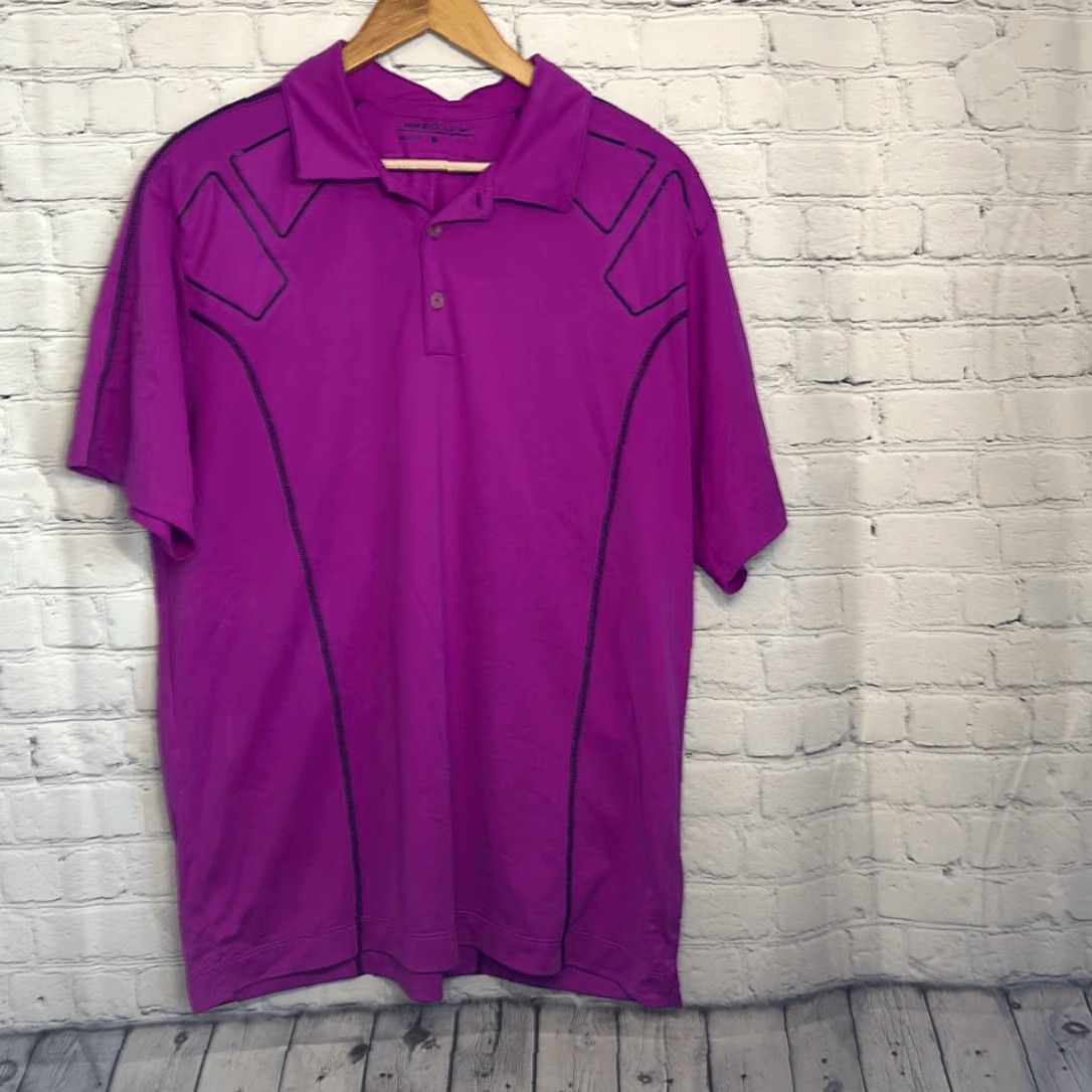 Nike Nike Golf Polo L Short Sleeve Dri-Fit Multicolor Mens Polo Shirt Size US L / EU 52-54 / 3 - 2 Thumbnail
