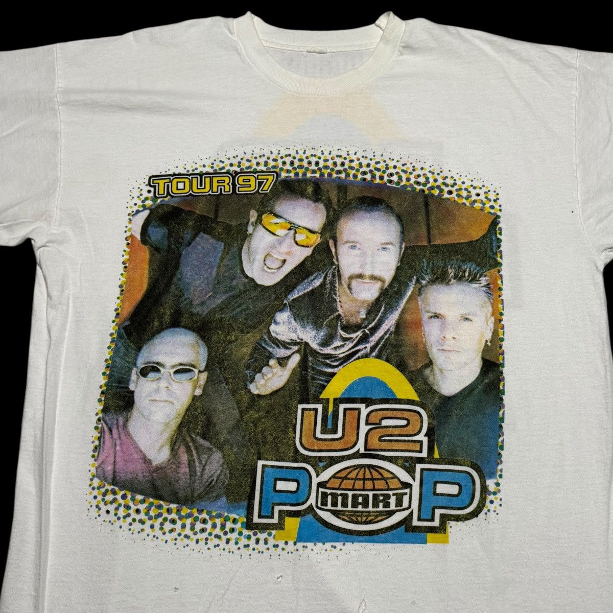 Vintage 1997 U2 Pop Mart Tour Single Stitch Shirt Men's XL FLAWS Size US XL / EU 56 / 4 - 2 Thumbnail