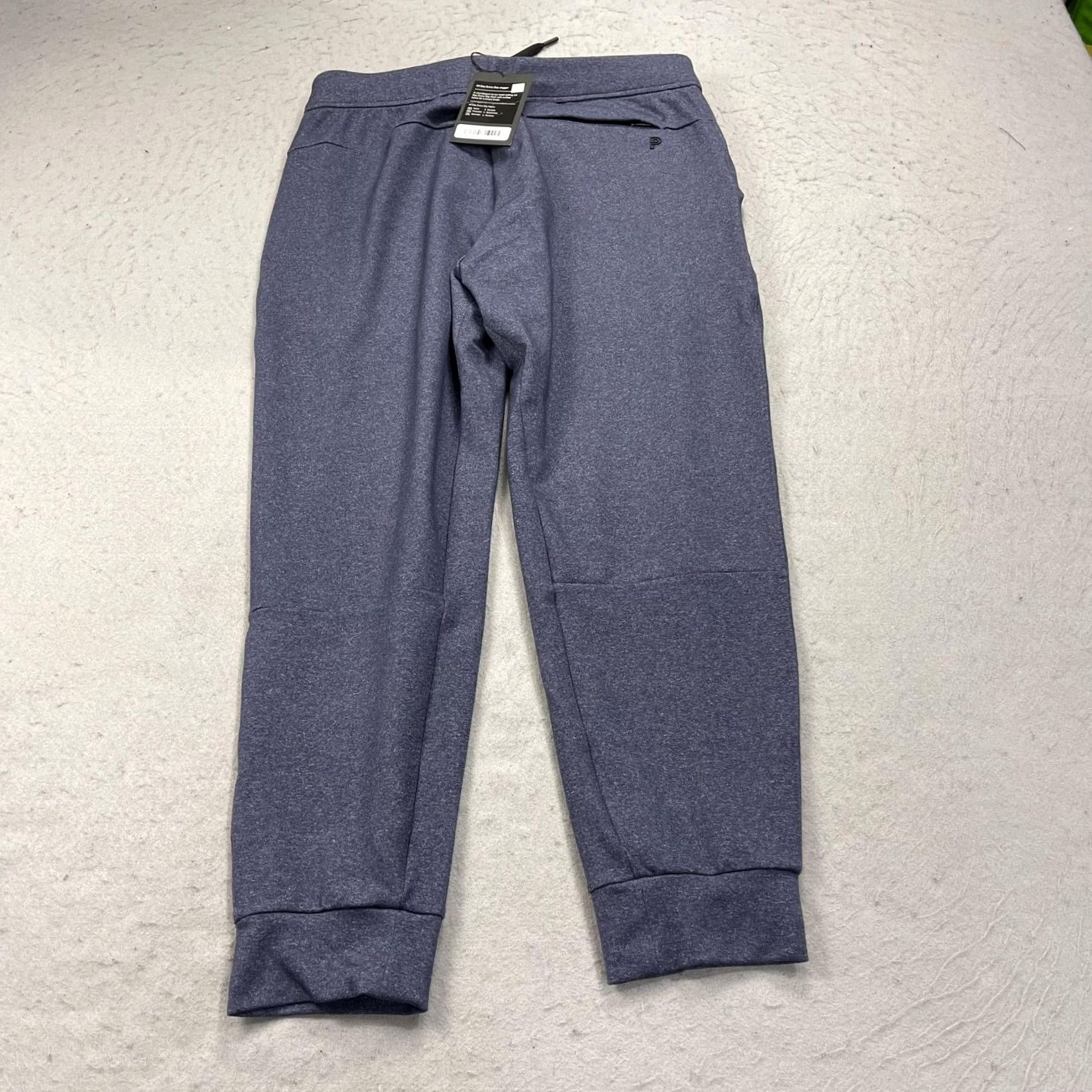 Vintage Public Rec Pants Mens 32x28 All Day Every Day Jogger Heather Navy Blue Flecked Knit Pants Slim Tapered Pockets Zip Pocket Casual Activewear Mens Size US 32 / EU 48 - 7 Thumbnail