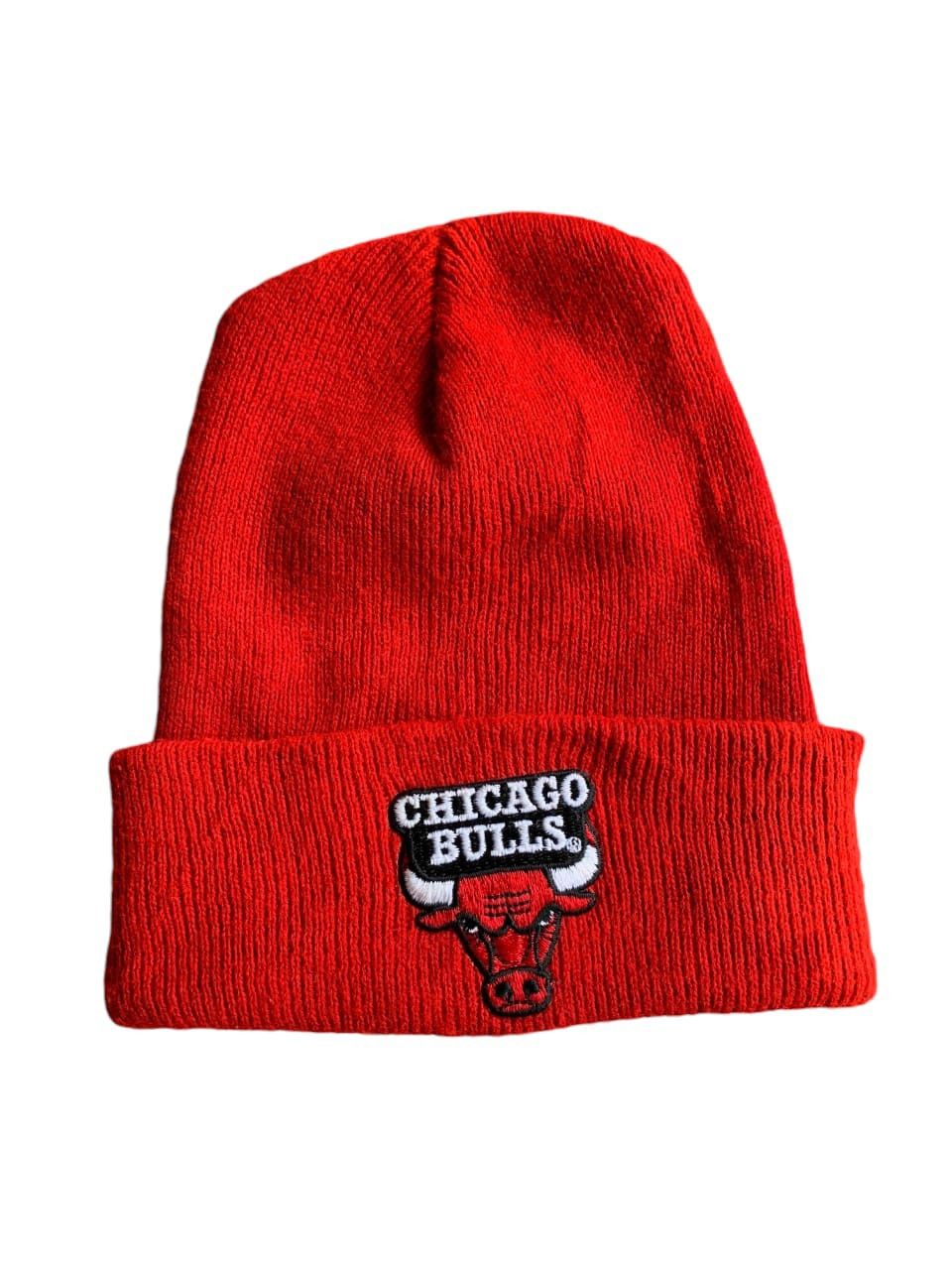 NBA × Vintage Vintage NBA Chicago Bulls Faded Colour beanie Hats Size ONE SIZE - 1 Thumbnail