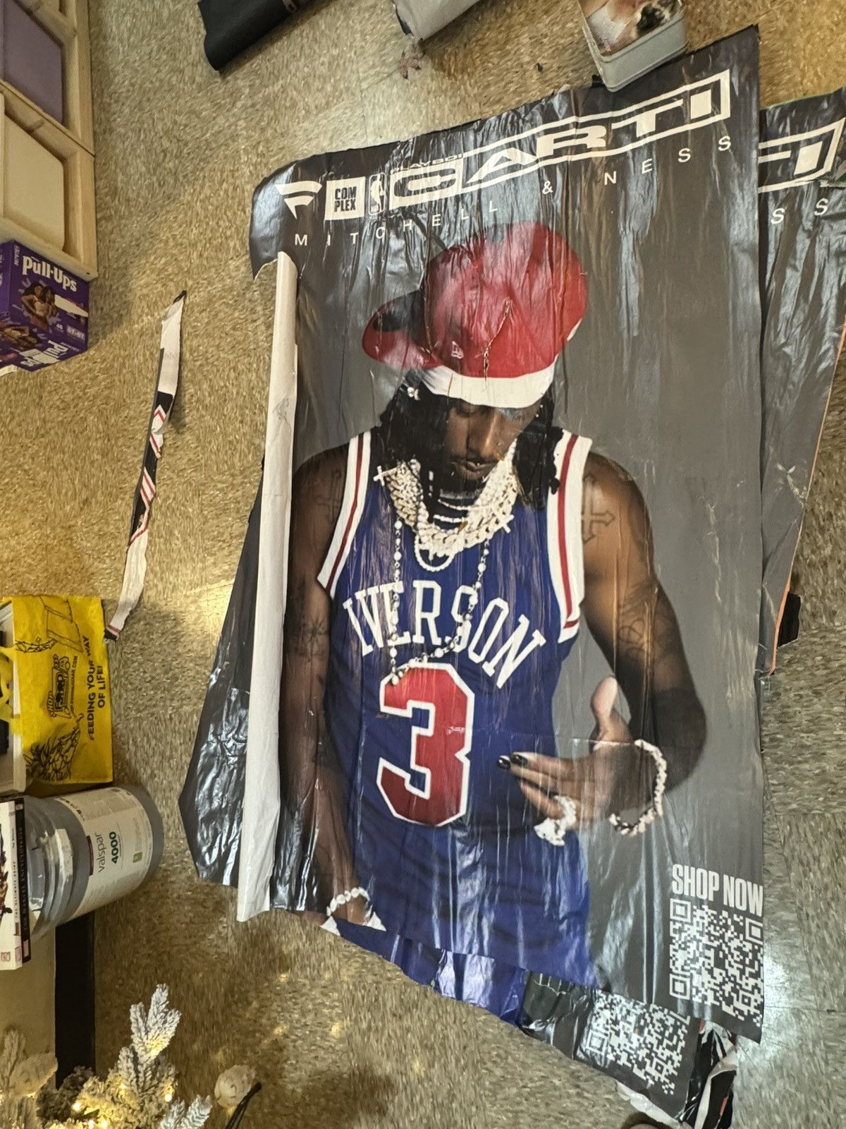 Nike Mitchell & Ness playboi carti poster Size US XL / EU 56 / 4 - 2 Thumbnail