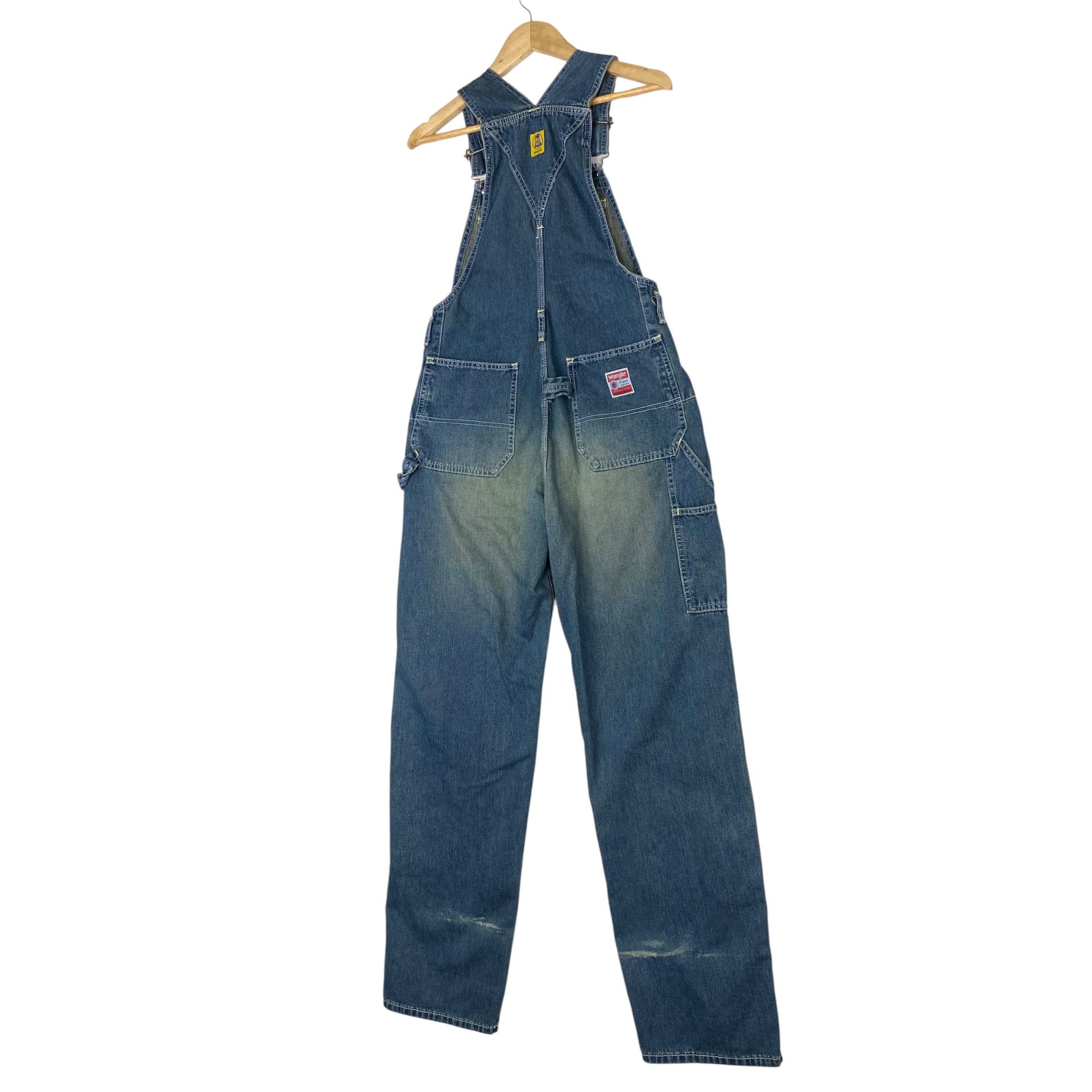 Wrangler 💥VINTAGE 70s WRANGLER BLUE BELL OVERALL DENIM WORKER Size US 31 - 7 Thumbnail