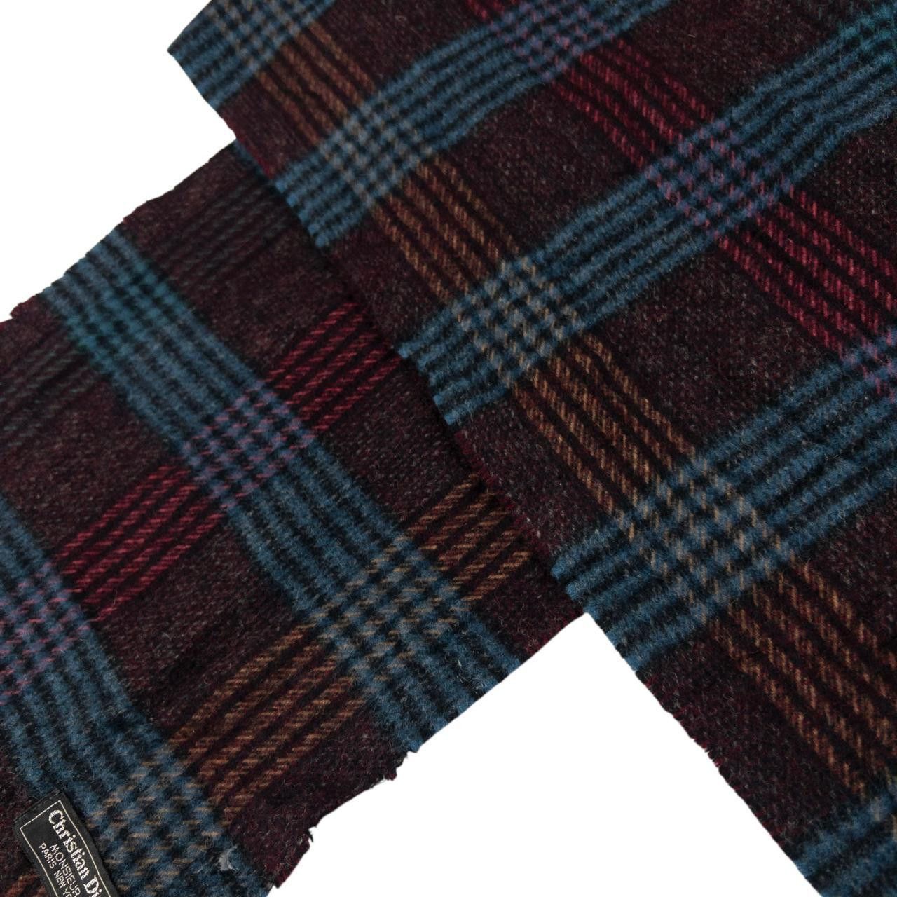 Dior Vintage Dior Tartan Tassel Scarf Size ONE SIZE - 6 Thumbnail