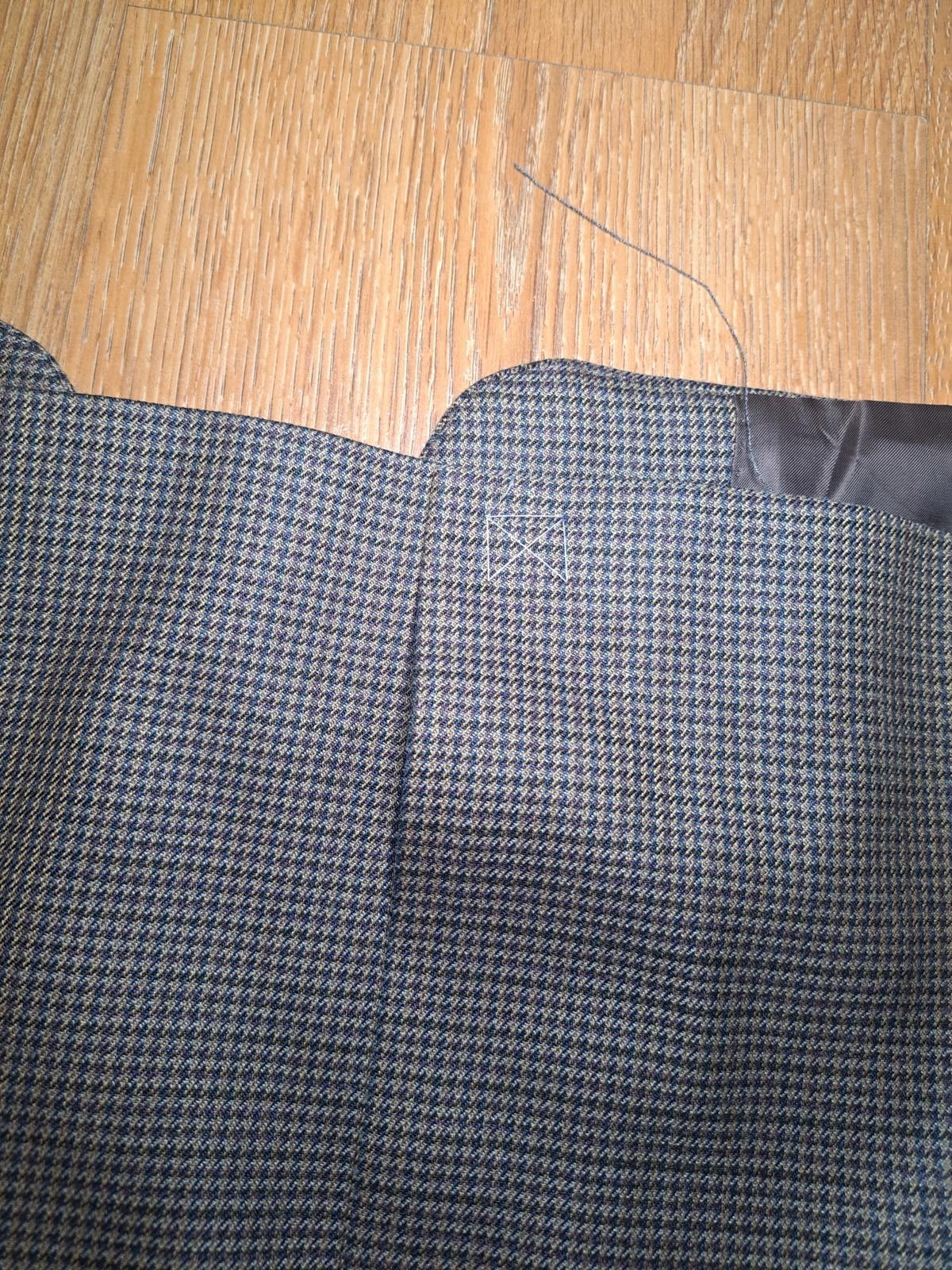 Polo Ralph Lauren NEW Ralph Lauren Sport Coat Mens 46L Brown Houndstooth Silk Size 46L - 7 Thumbnail