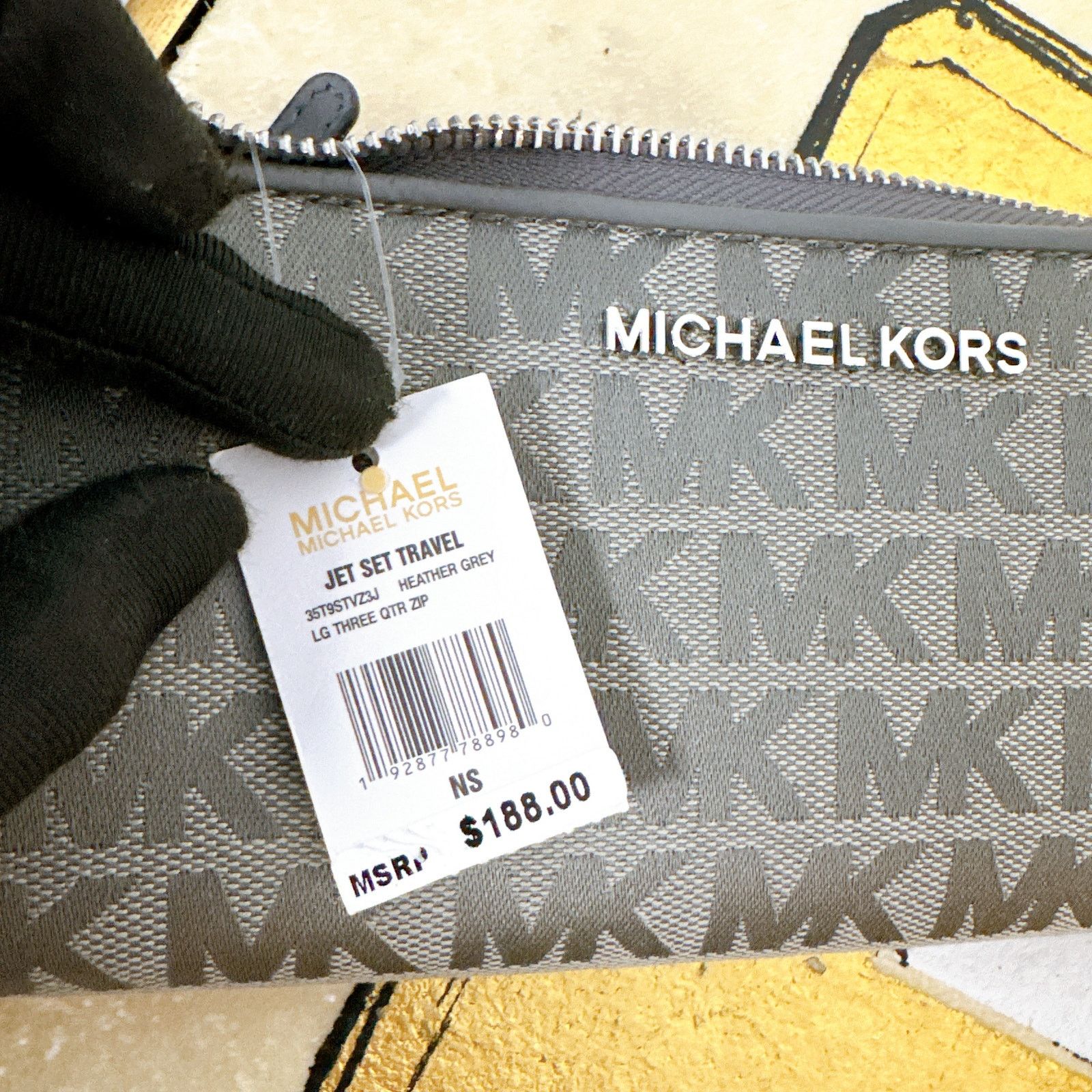 Michael Kors Michael Kors 35T9STVZ3JJet Set Travel Signature CanvasWallet Size ONE SIZE - 6 Thumbnail