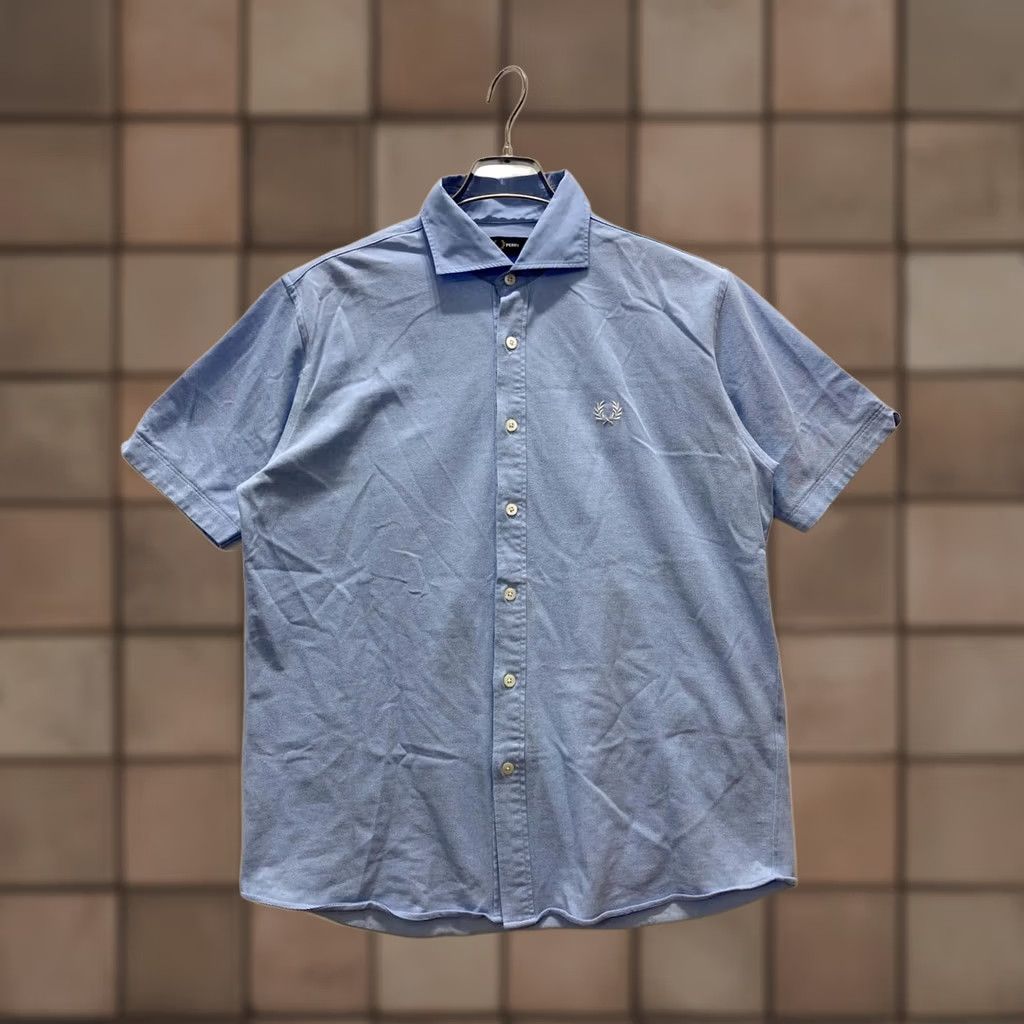 Fred Perry FRED PERRY shirt Navy Men L Button-Up FZ1904 Size US L / EU 52-54 / 3 - 1 Thumbnail