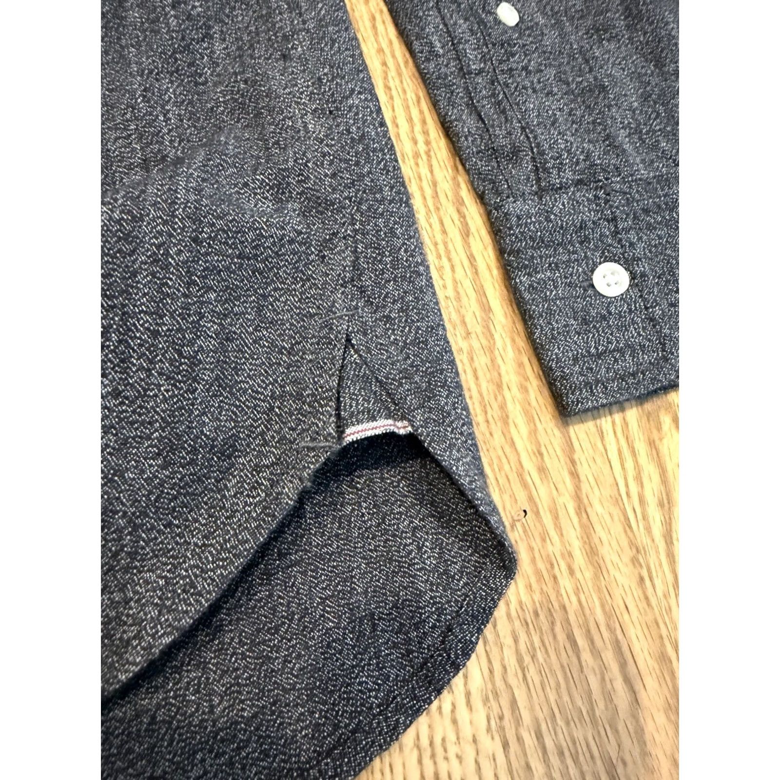 Flint And Tinder Flint & Tinder Shirt Selvedge Architect Shirt Men’s Large Marled Charcoal Slim Size US M / EU 48-50 / 2 - 7 Thumbnail