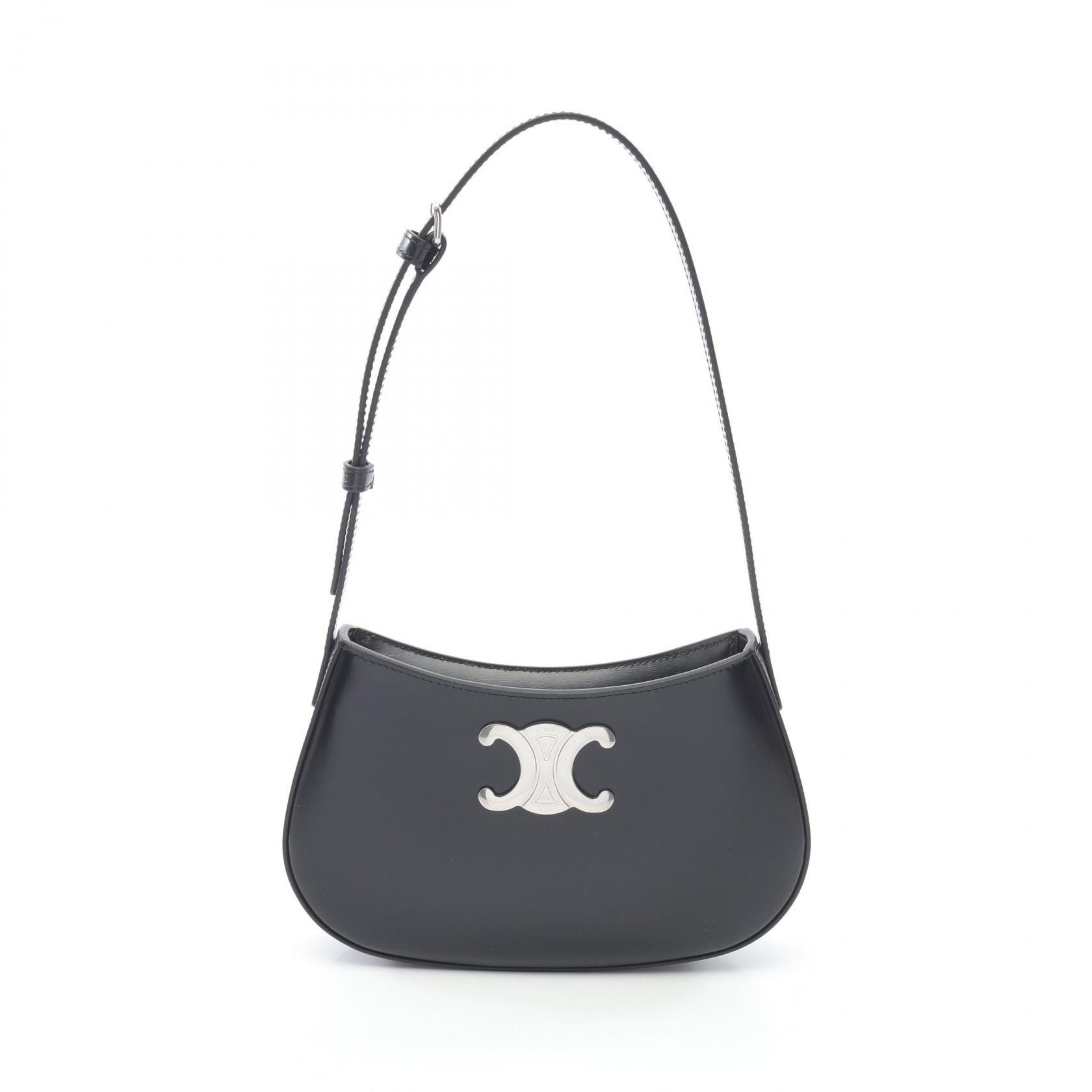 Celine Celine Celine Tilly Trionphe Leather Shoulder Bag Leather Shoulder Bag 115703BF438SI Size ONE SIZE - 1 Thumbnail