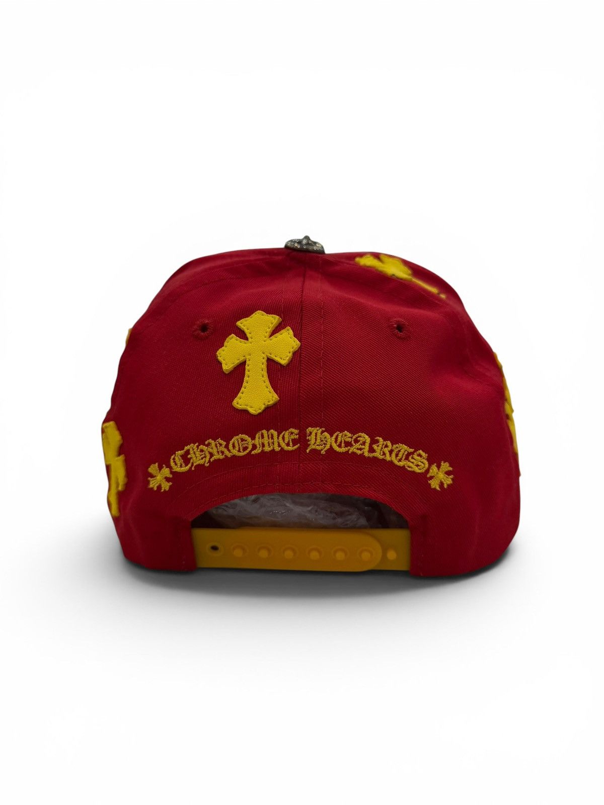 Chrome Hearts Chrome Hearts Red Yellow Cross Patch Baseball Hat Size ONE SIZE - 6 Thumbnail