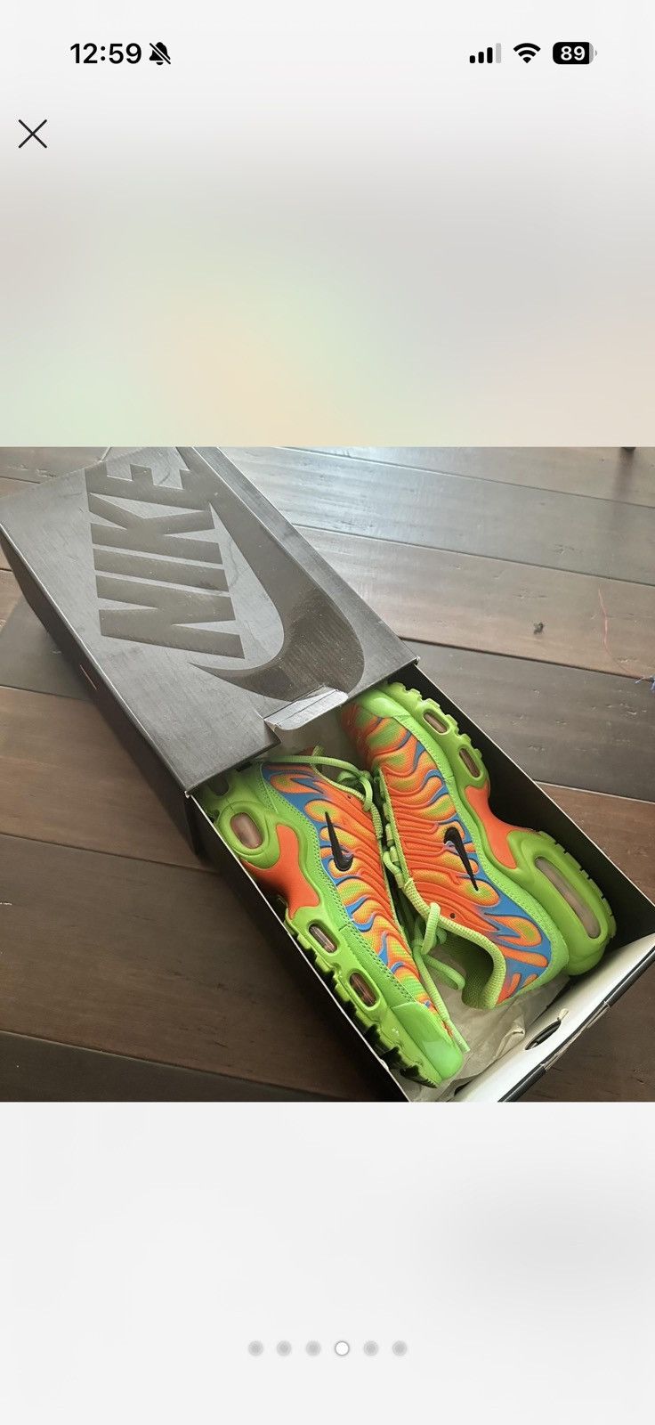 Nike Supreme x Nike Air Max Plus TN Neon Green Gradient sneakers Size US 5.5 / IT 35.5 - 4 Thumbnail